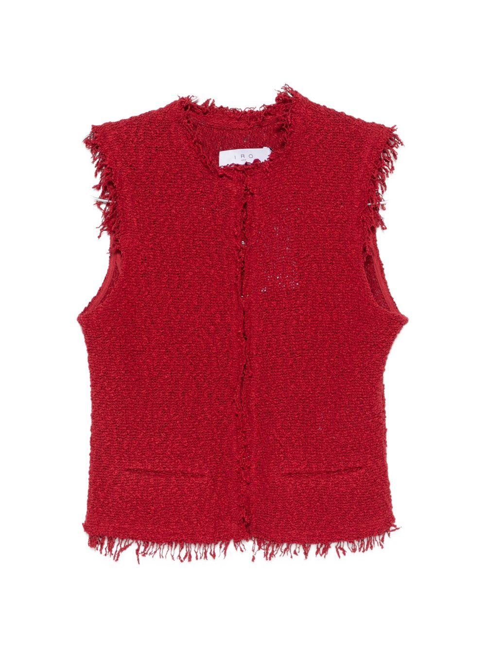Iro Shanny Cotton Vest In Red