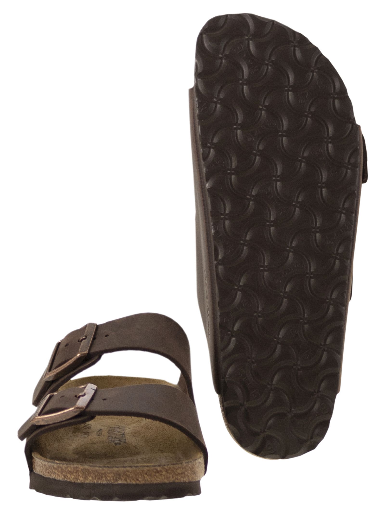 Birkenstock Arizona - Leather Slipper In Brown