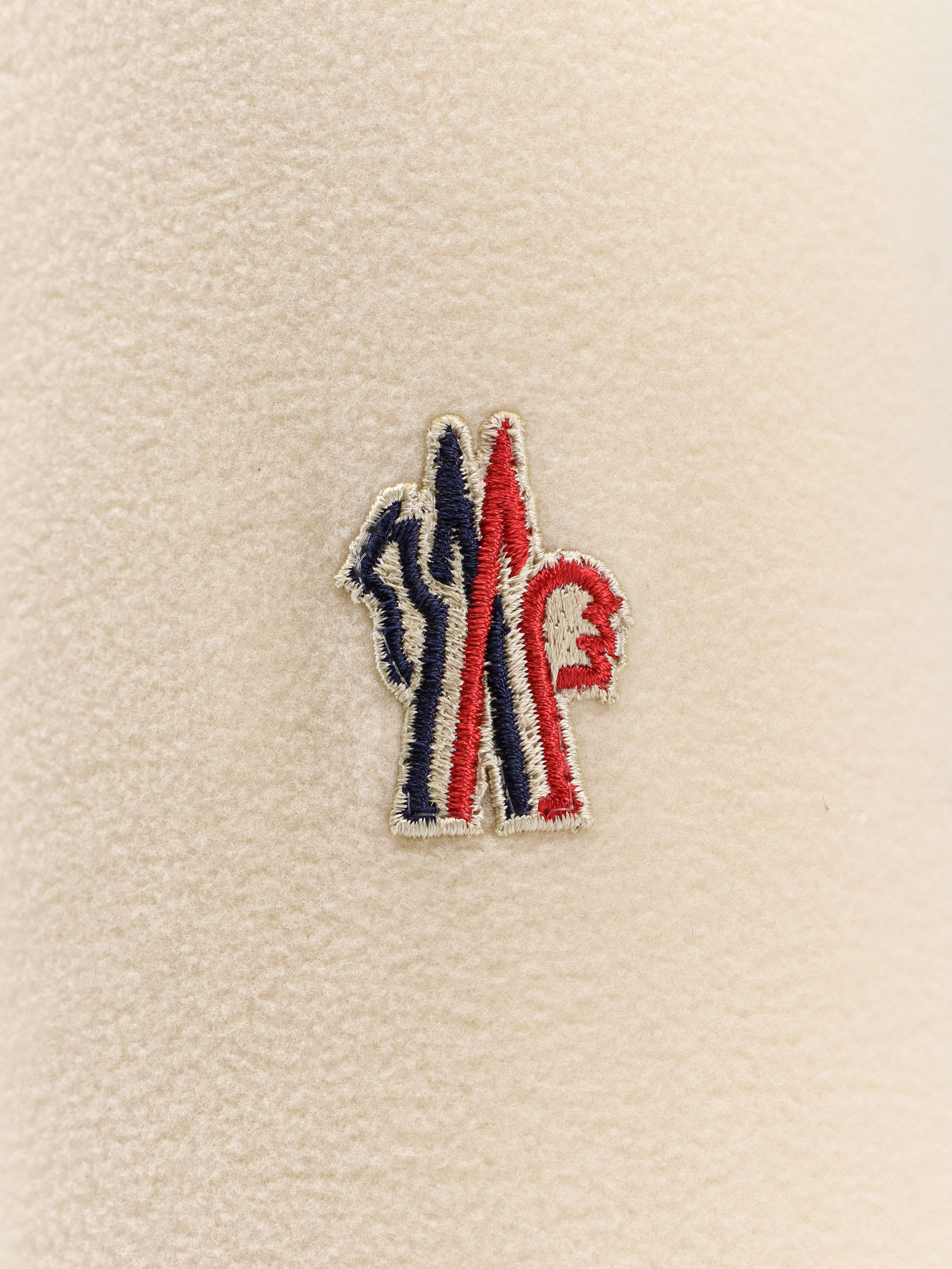 Moncler Nylon Down Jackt With Fleece Inserts In Multi