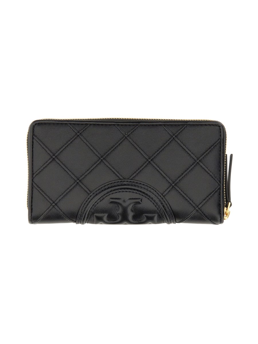 Shop Tory Burch Fleming Wallet In Black