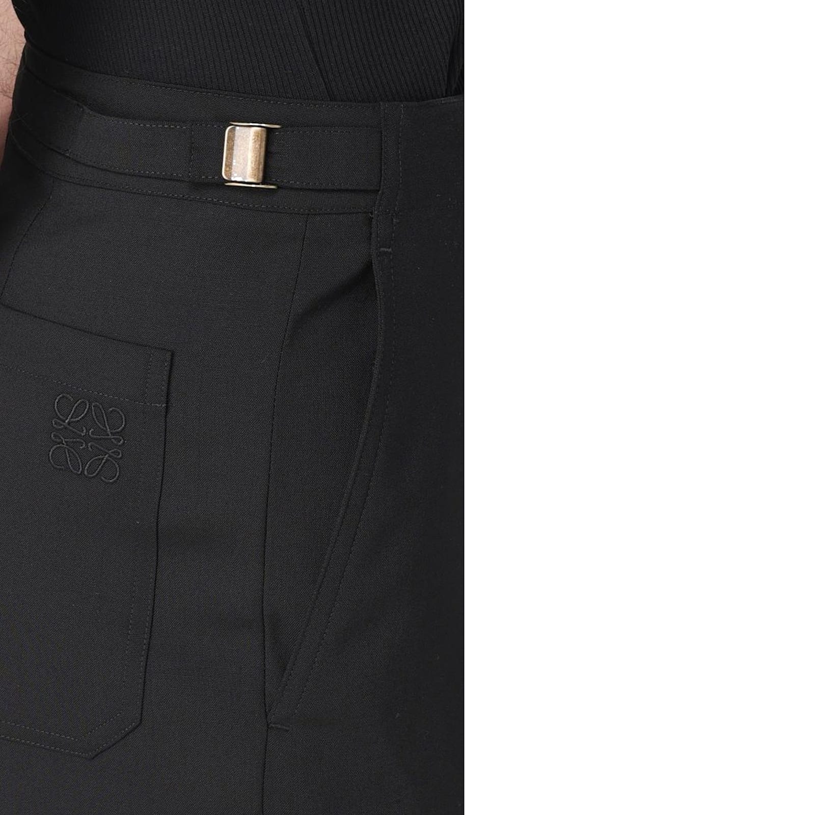 Loewe Wool Trousers In Black