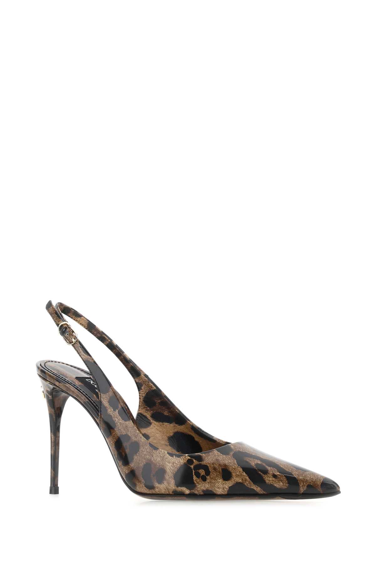 Shop Dolce & Gabbana Printed Leather Pumps In Leo
