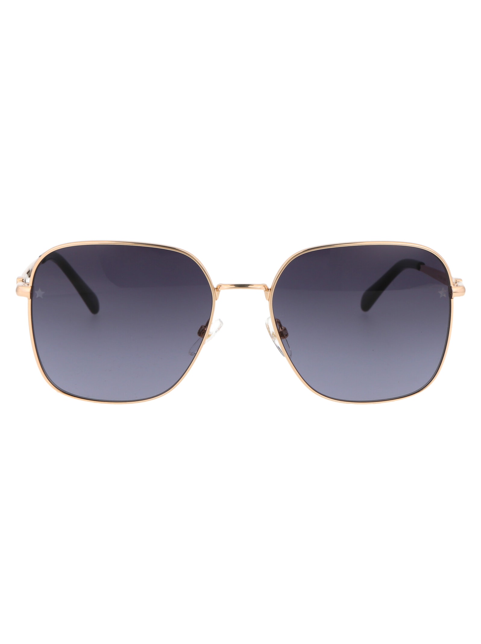 Shop Chiara Ferragni Cf 1003/s Sunglasses In Rhl9o Gold Black