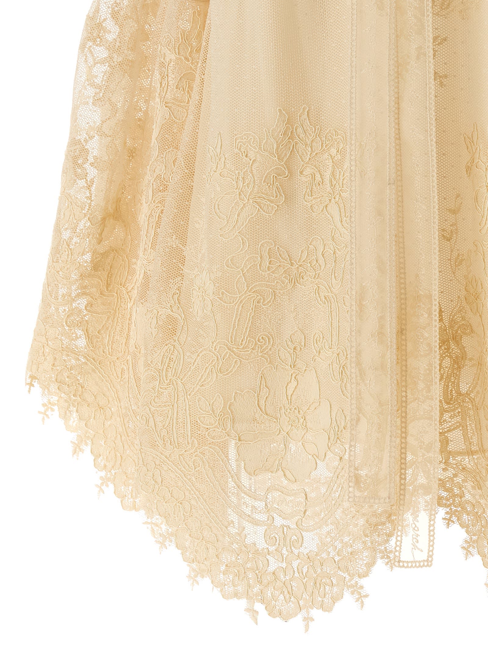 Zimmermann Hypnotic Tiered Lace Shirt And Blouse Beige In Neutral