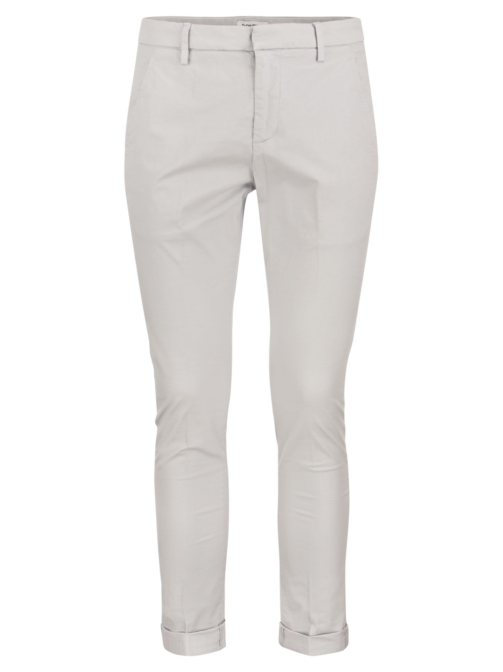 Shop Dondup Gaubert - Slim-fit Trousers In Light Grey