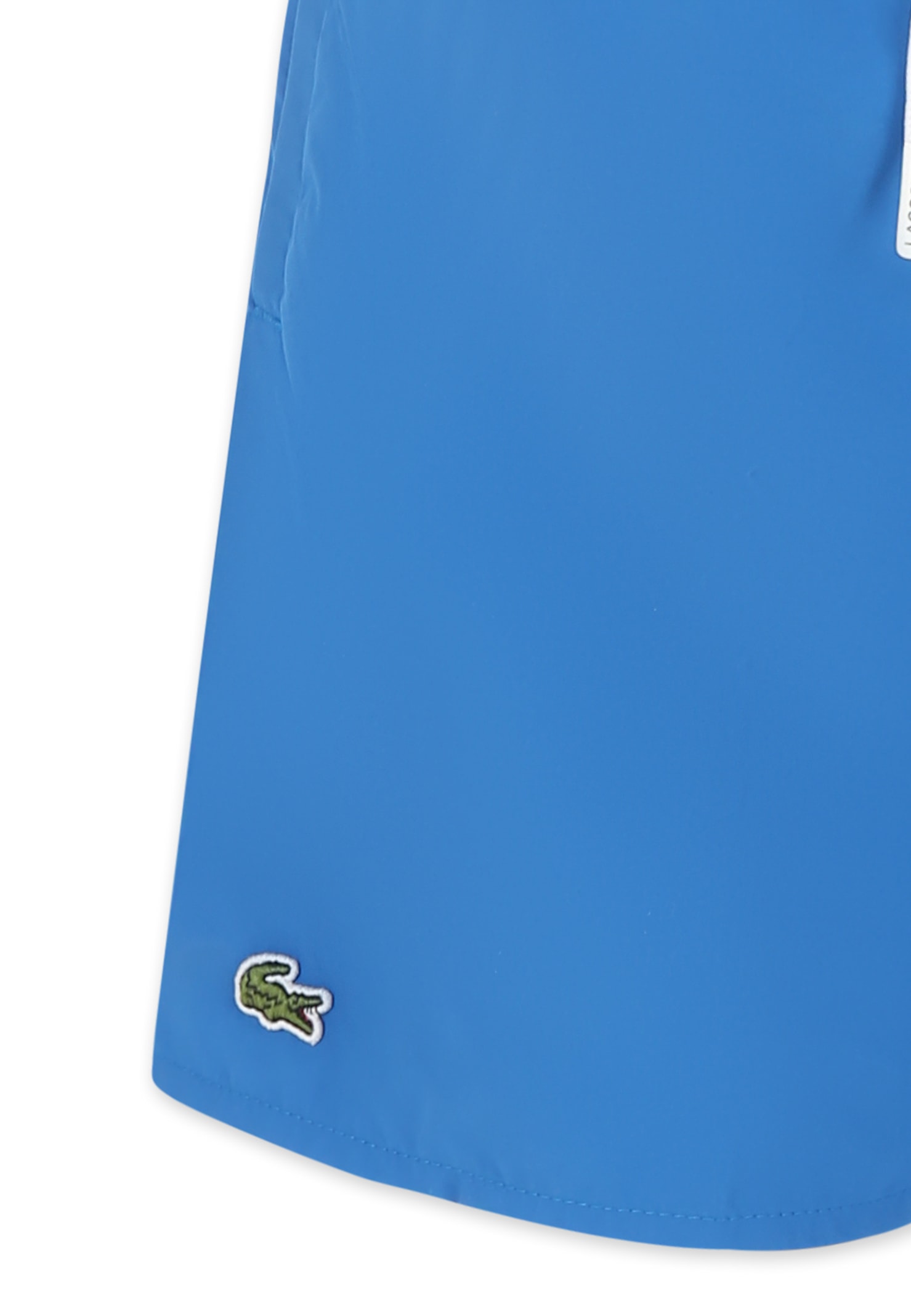 Shop Lacoste Blue Swim Shorts For Boy With Crocodile