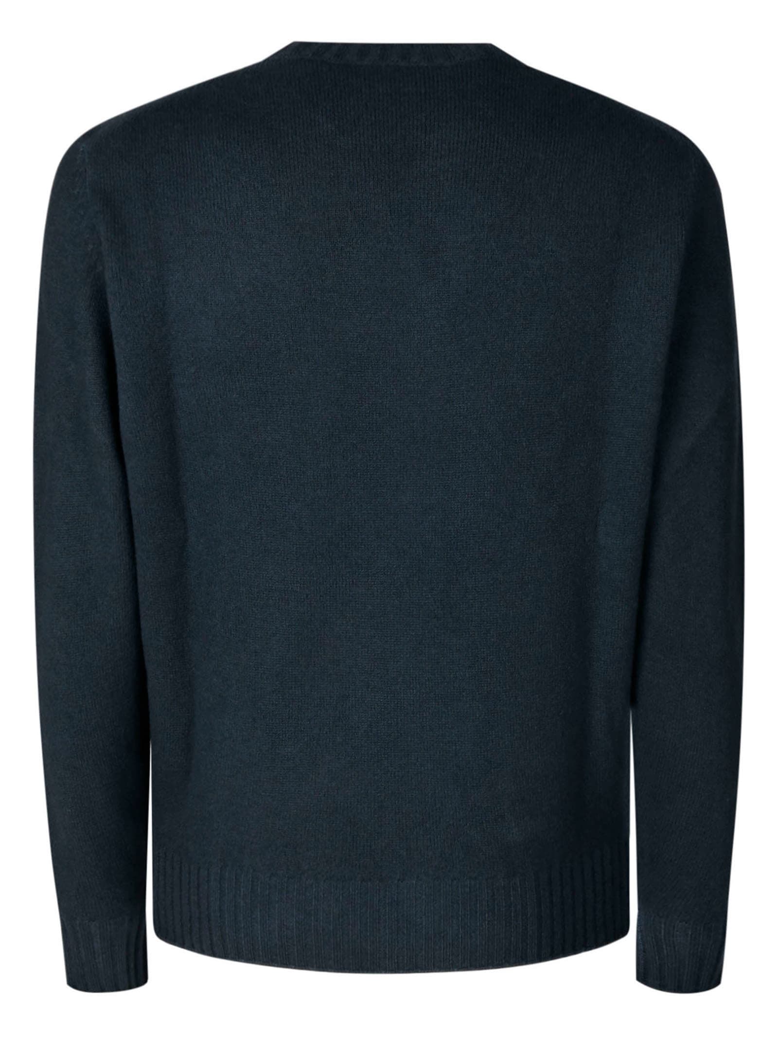 Shop Filippo De Laurentiis Crewneck Wool Cashmere In Forest Cloud