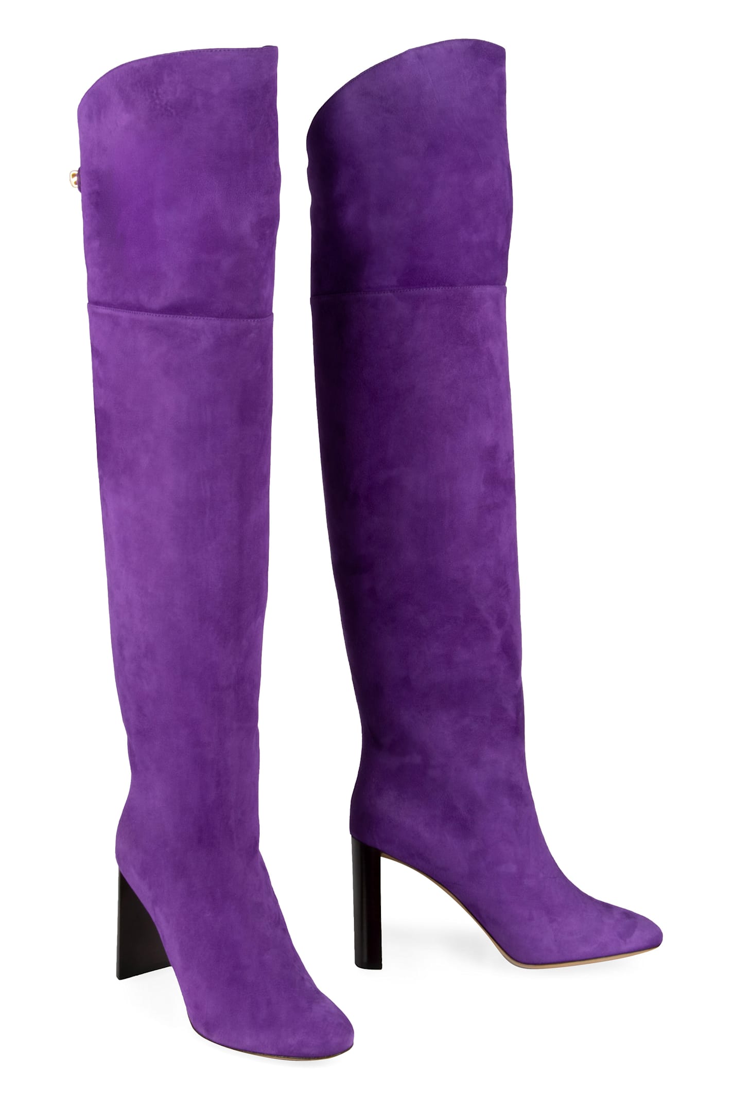 MAISON SKORPIOS MARYLIN SUEDE KNEE HIGH BOOTS