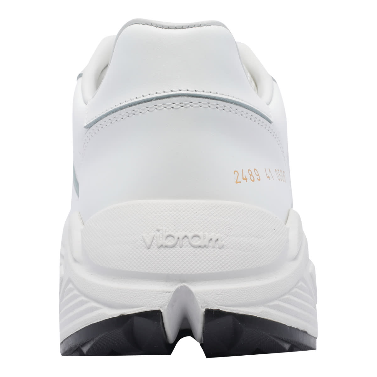 runner White Leather Blend Sneakers