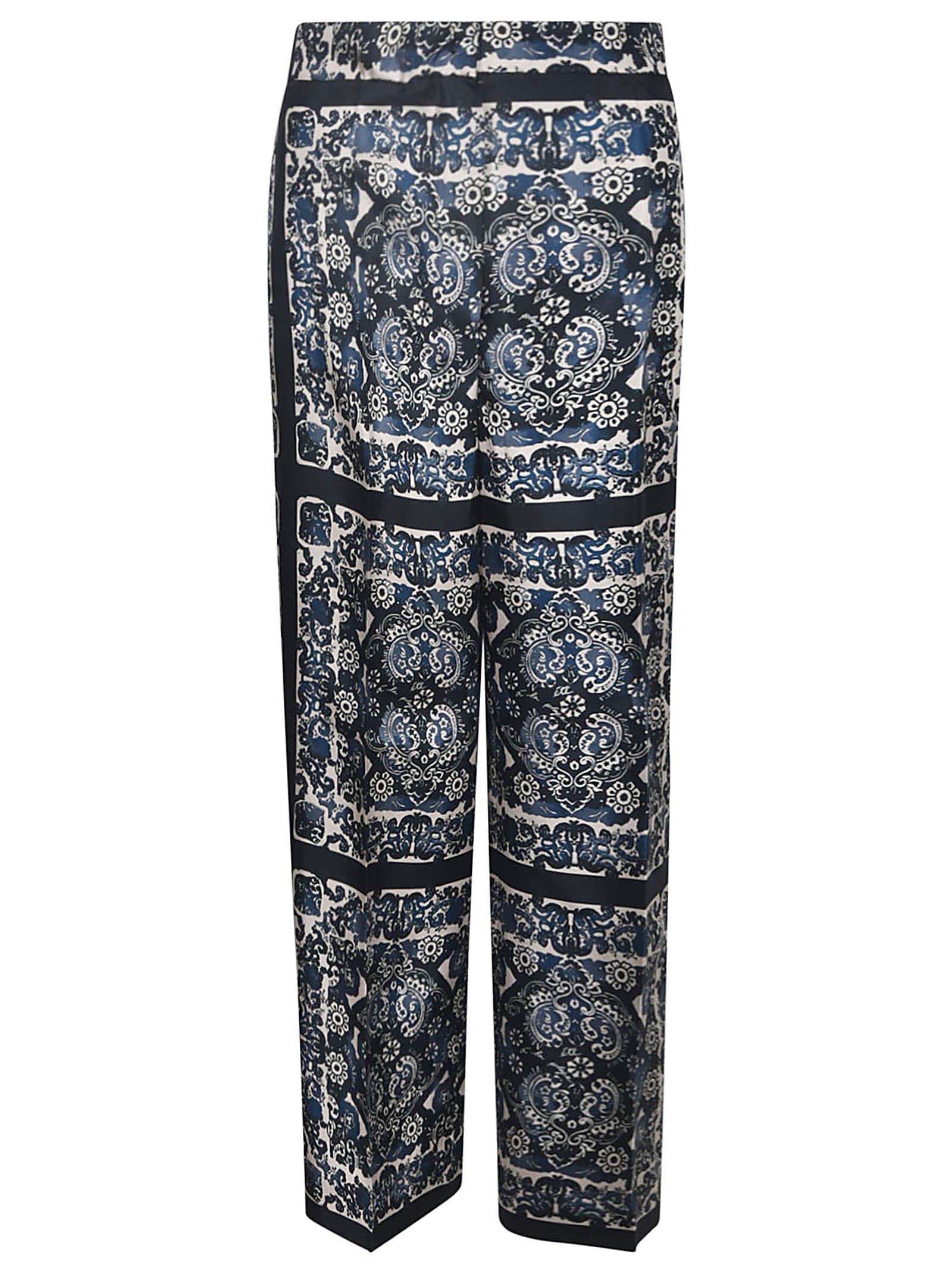 's Max Mara Patty Trousers In Navy-sand
