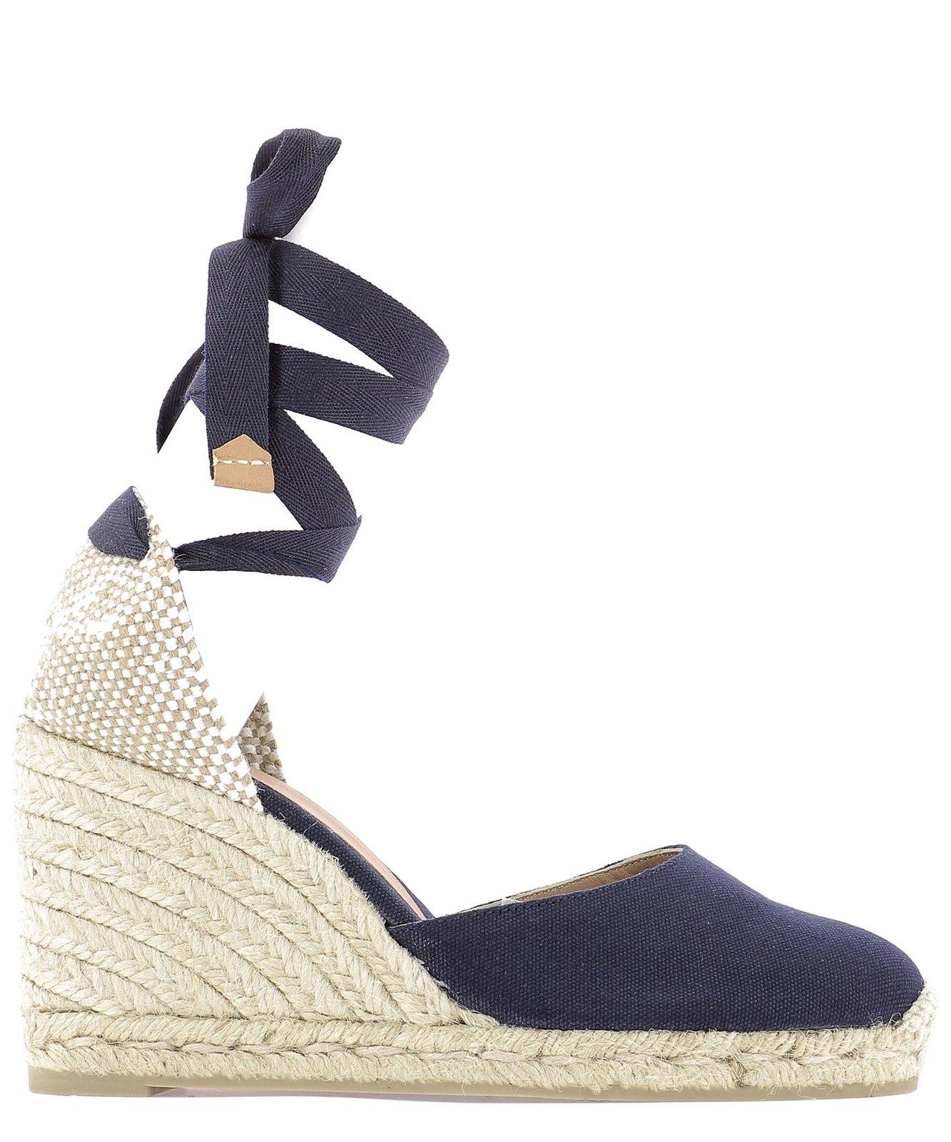 Castañer Almond Toe Ankle-strap Wedge Espadrilles