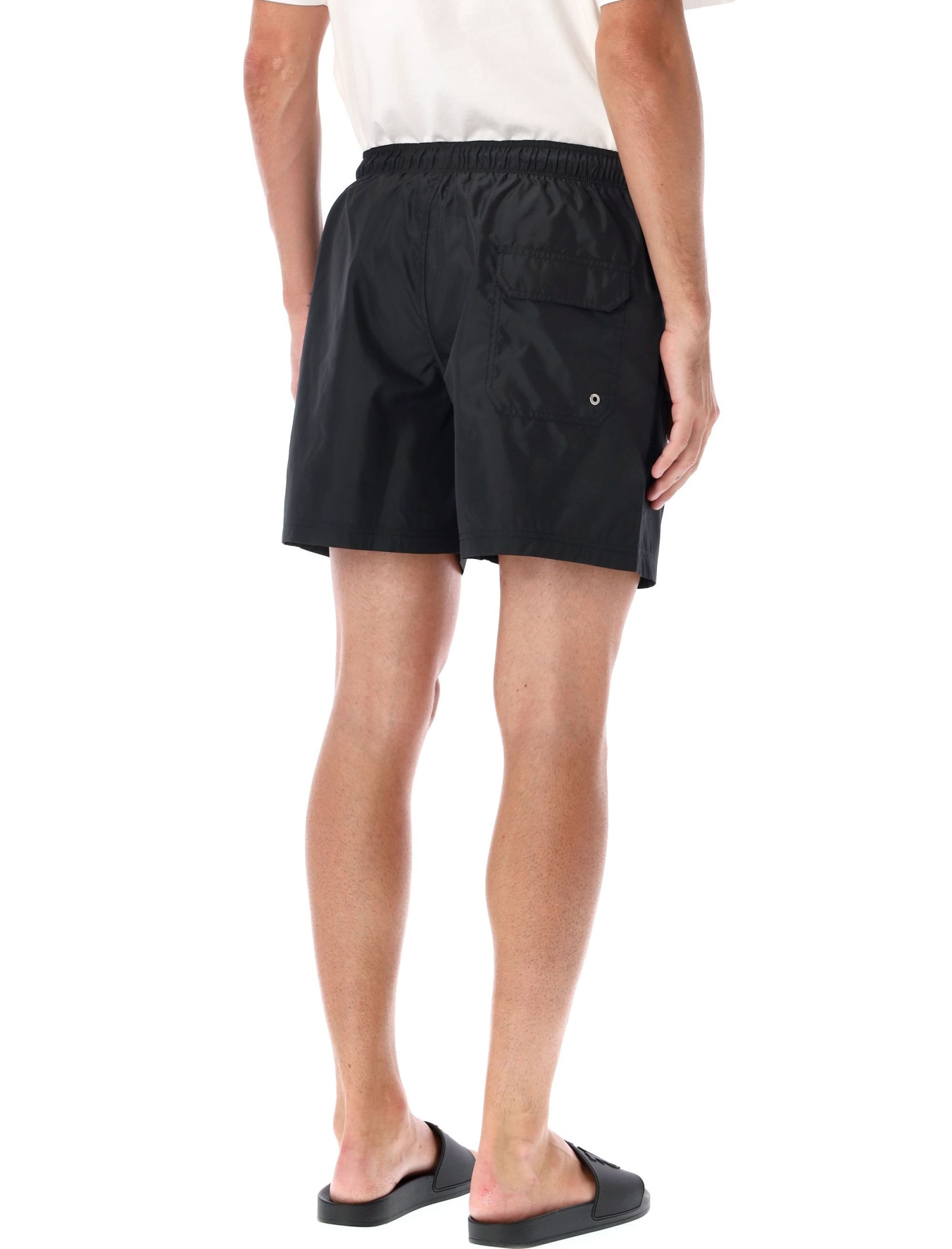 Shop Palm Angels Classic Swimshort In Black