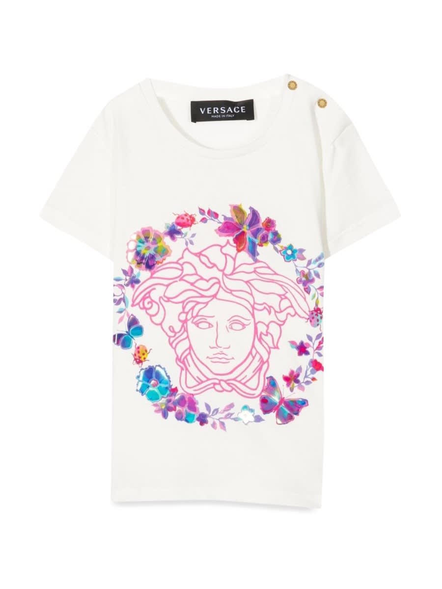 Shop Versace T-shirt M/c In White
