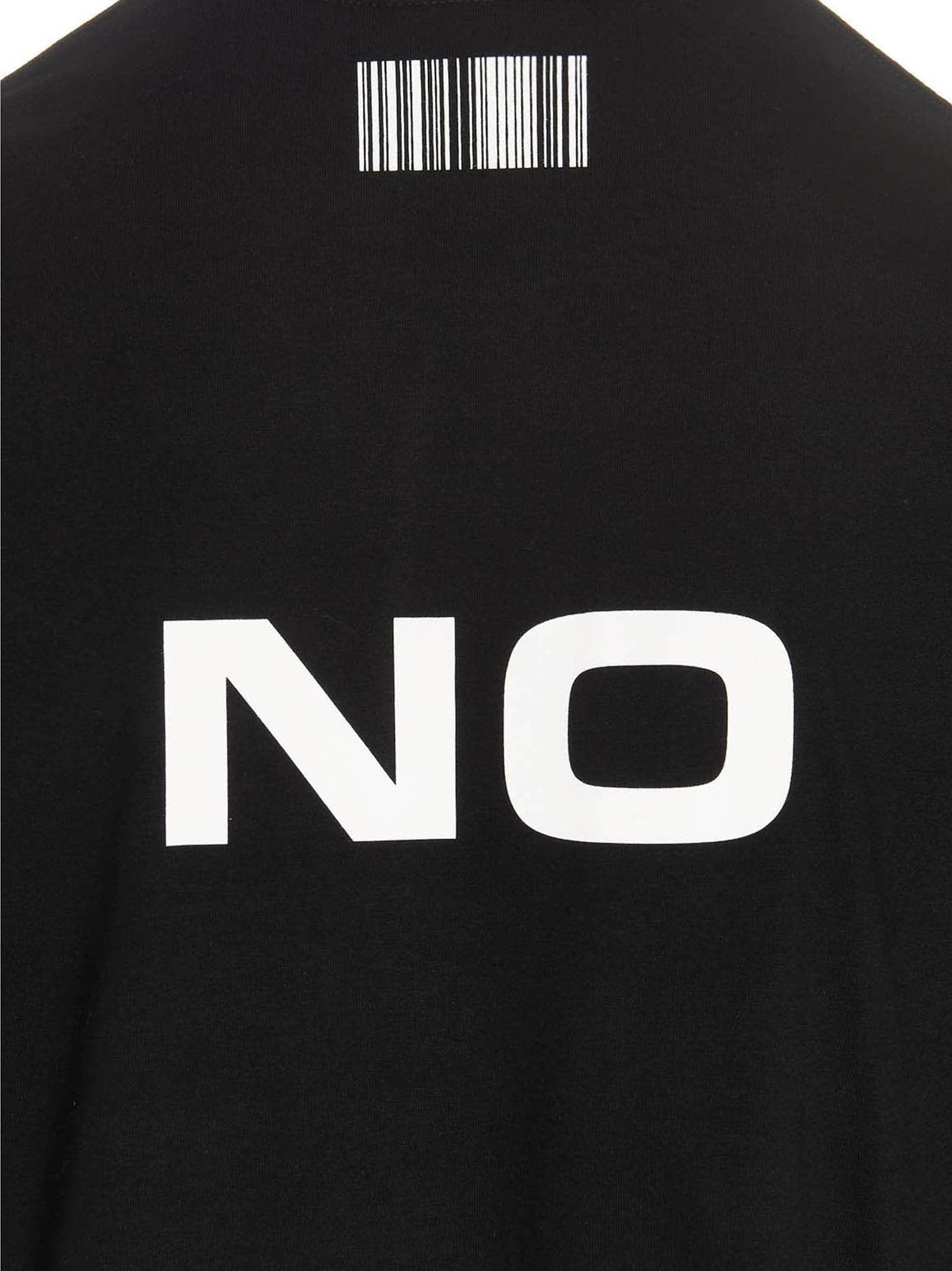 Shop Vtmnts Yes/no T-shirt In White/black