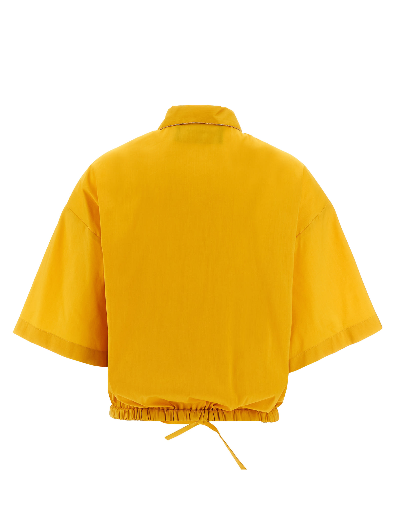 Fabiana Filippi Rhinestone Shirt Shirt And Blouse In Yellow