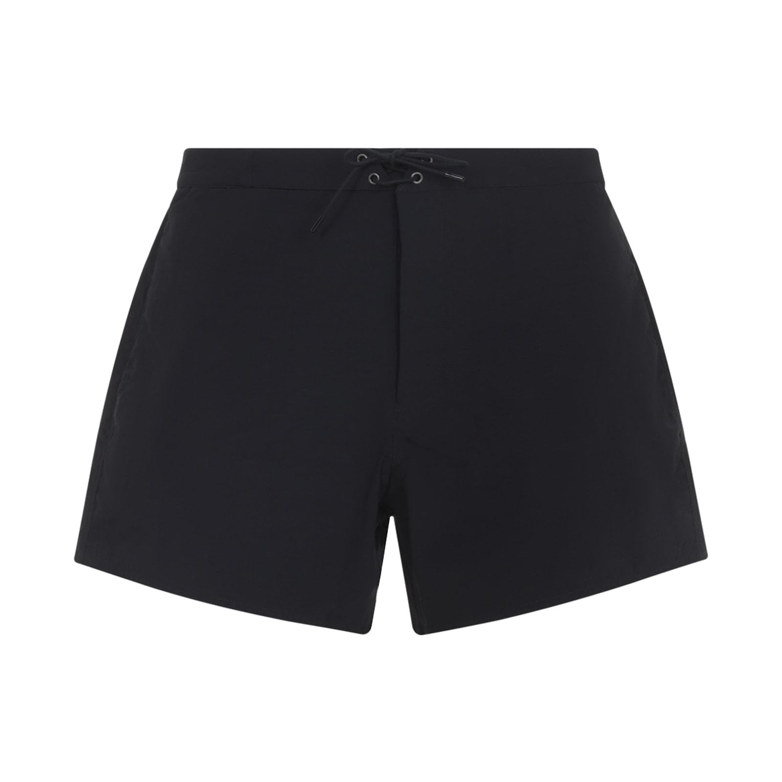 Saint Laurent Logoed Swimshorts In Black