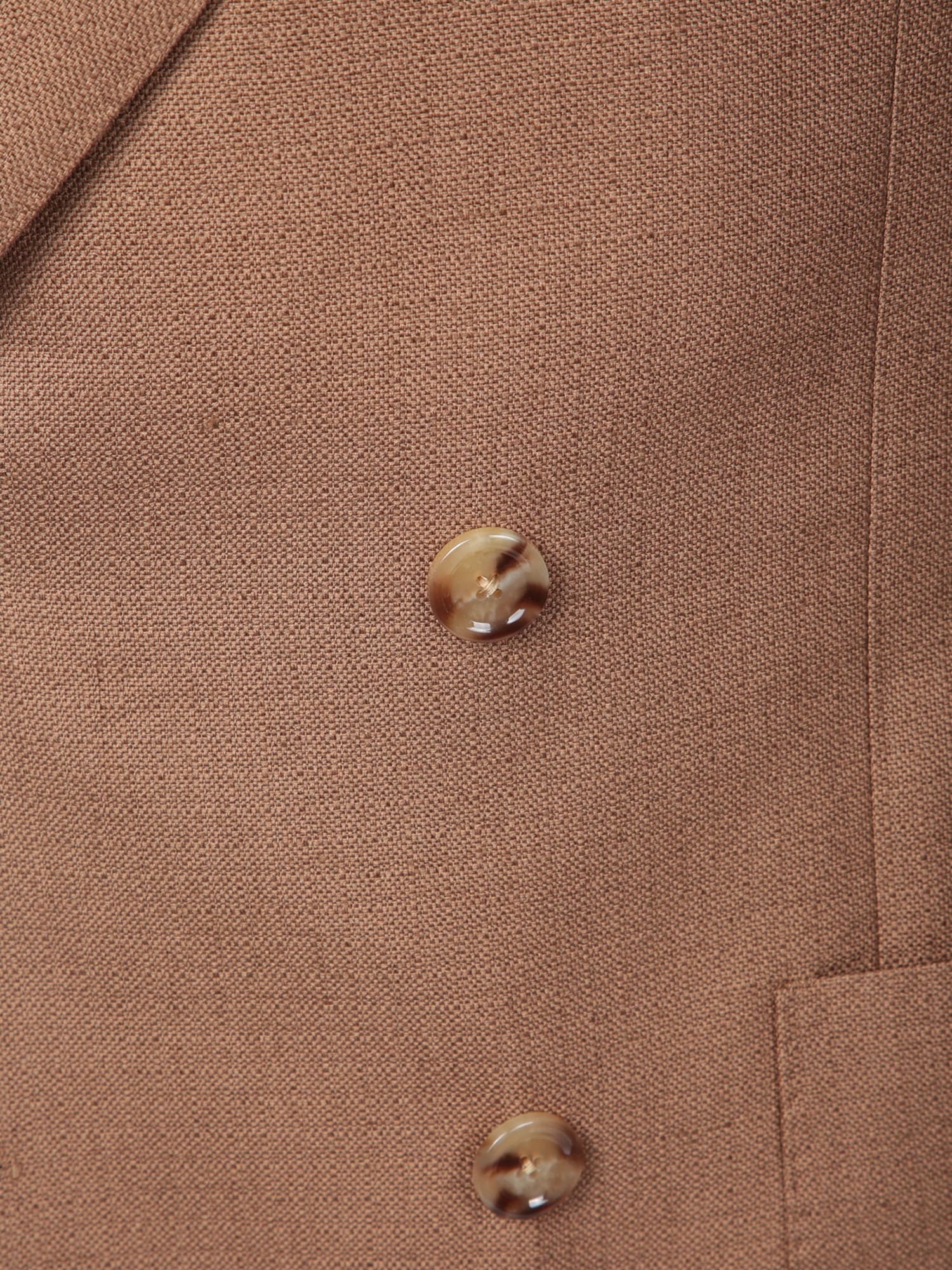 Lardini Double-breasted Beige Blazer With Peak Lapels In Beige