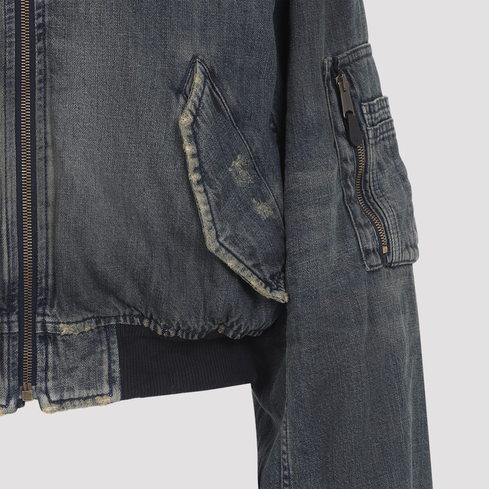 Balenciaga Standard Bomber In Blue