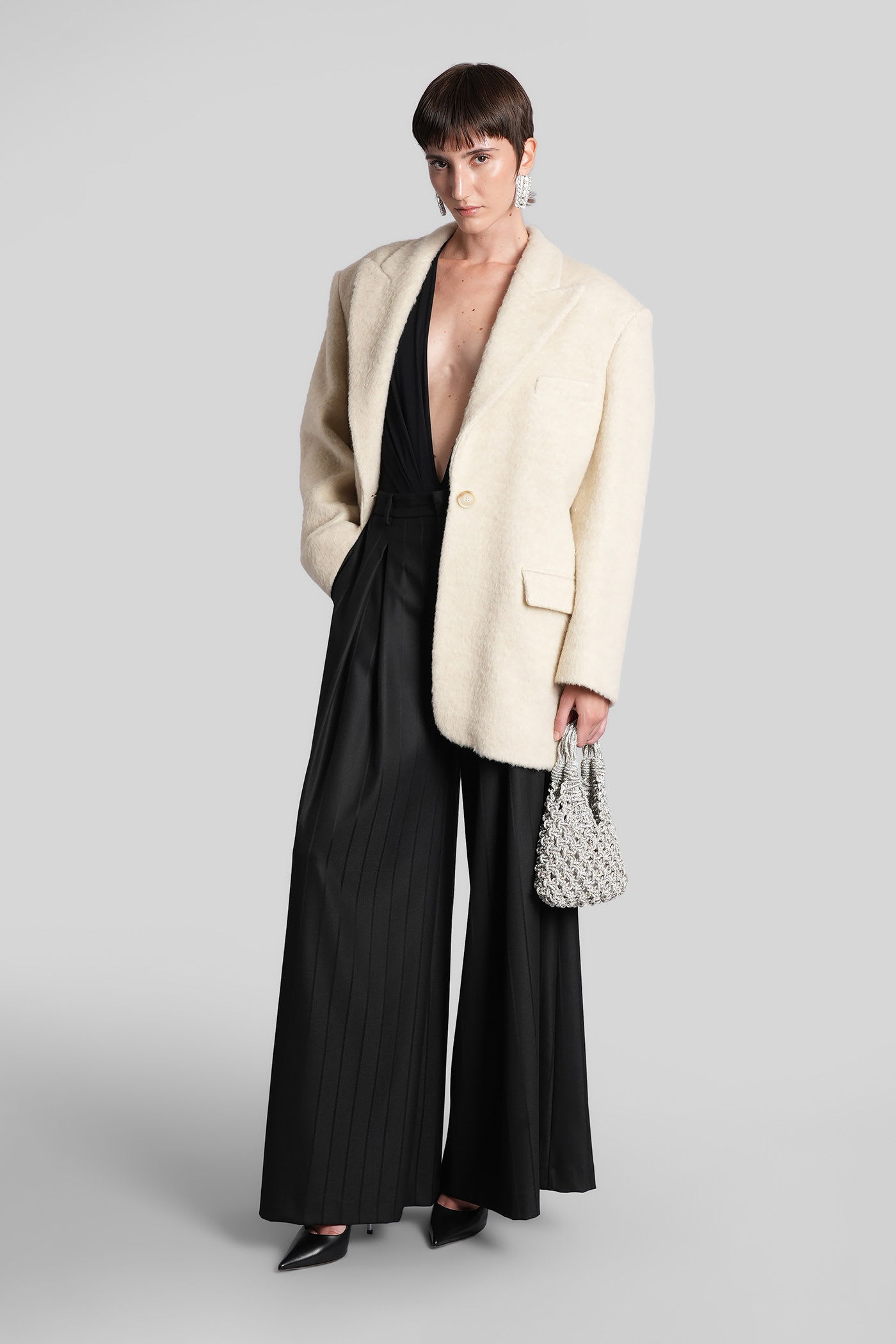 The Andamane Tara Pants In Black Polyester In Black