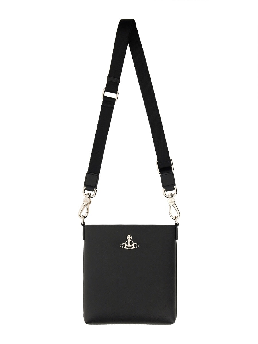 Shop Vivienne Westwood Drawstring Shoulder Bag In Black