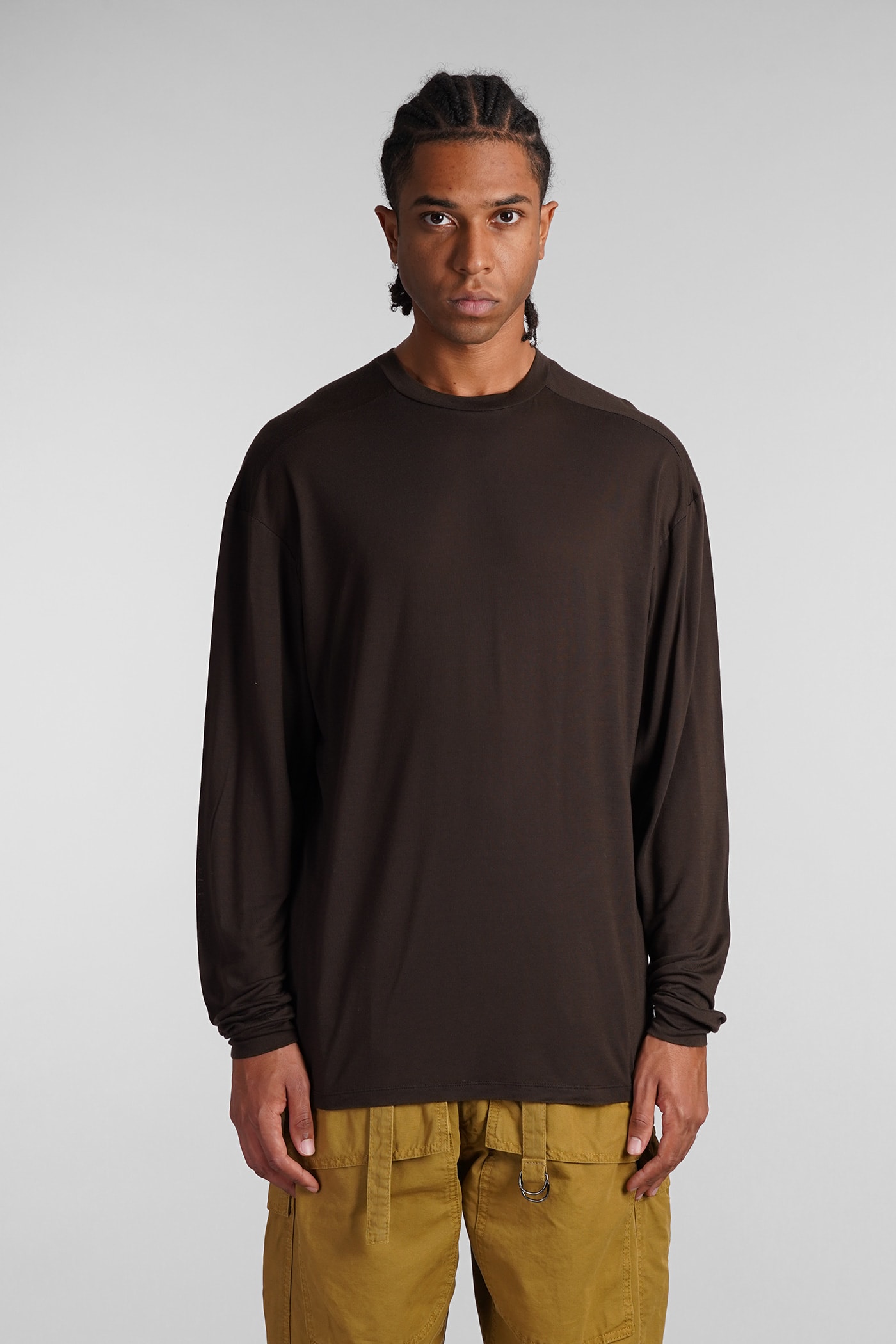 Obi T-shirt In Brown Cotton