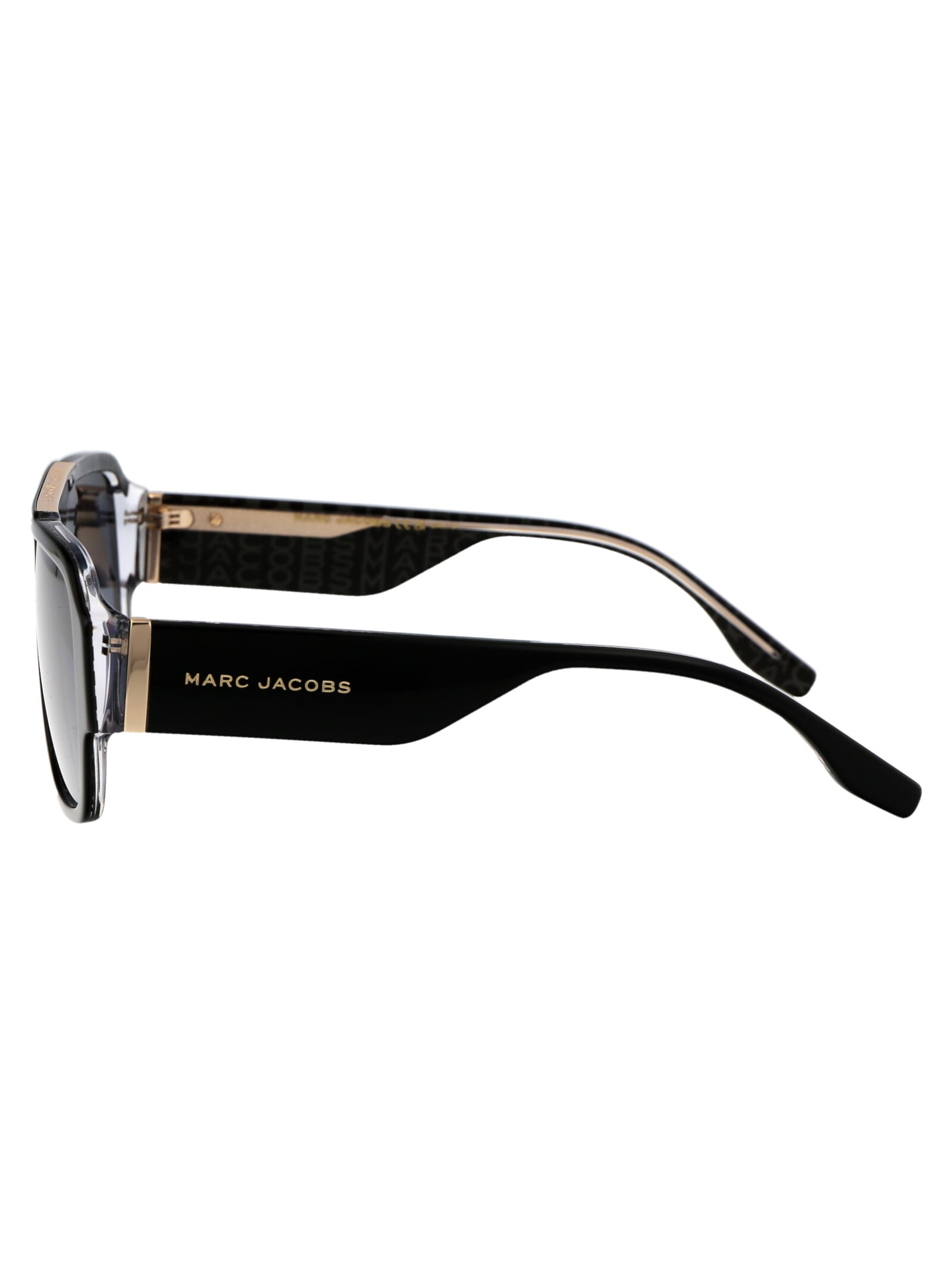 Shop Marc Jacobs Marc 756/s Sunglasses In 1ei9o Blk Ptt Gr