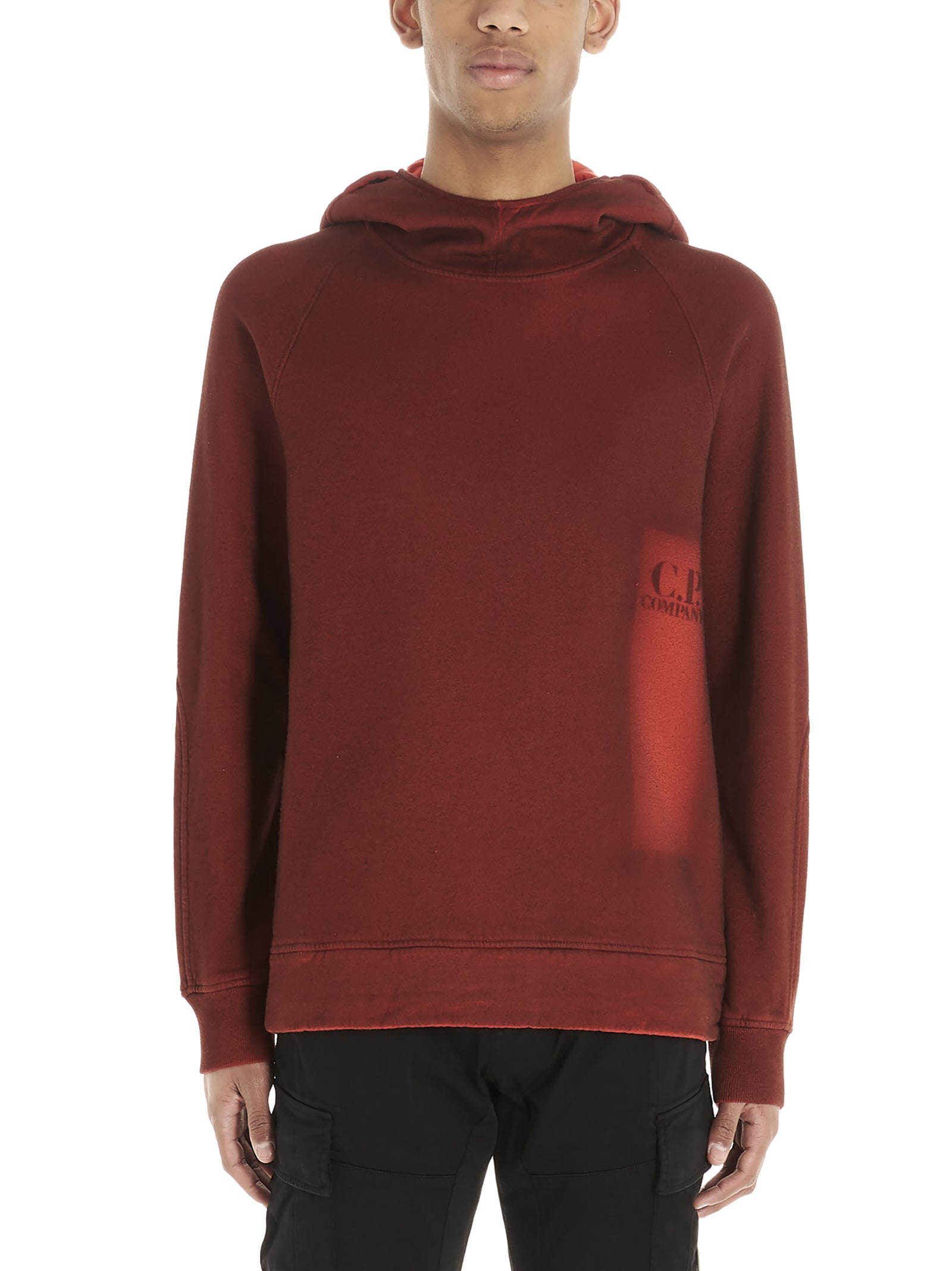 red cp company hoodie