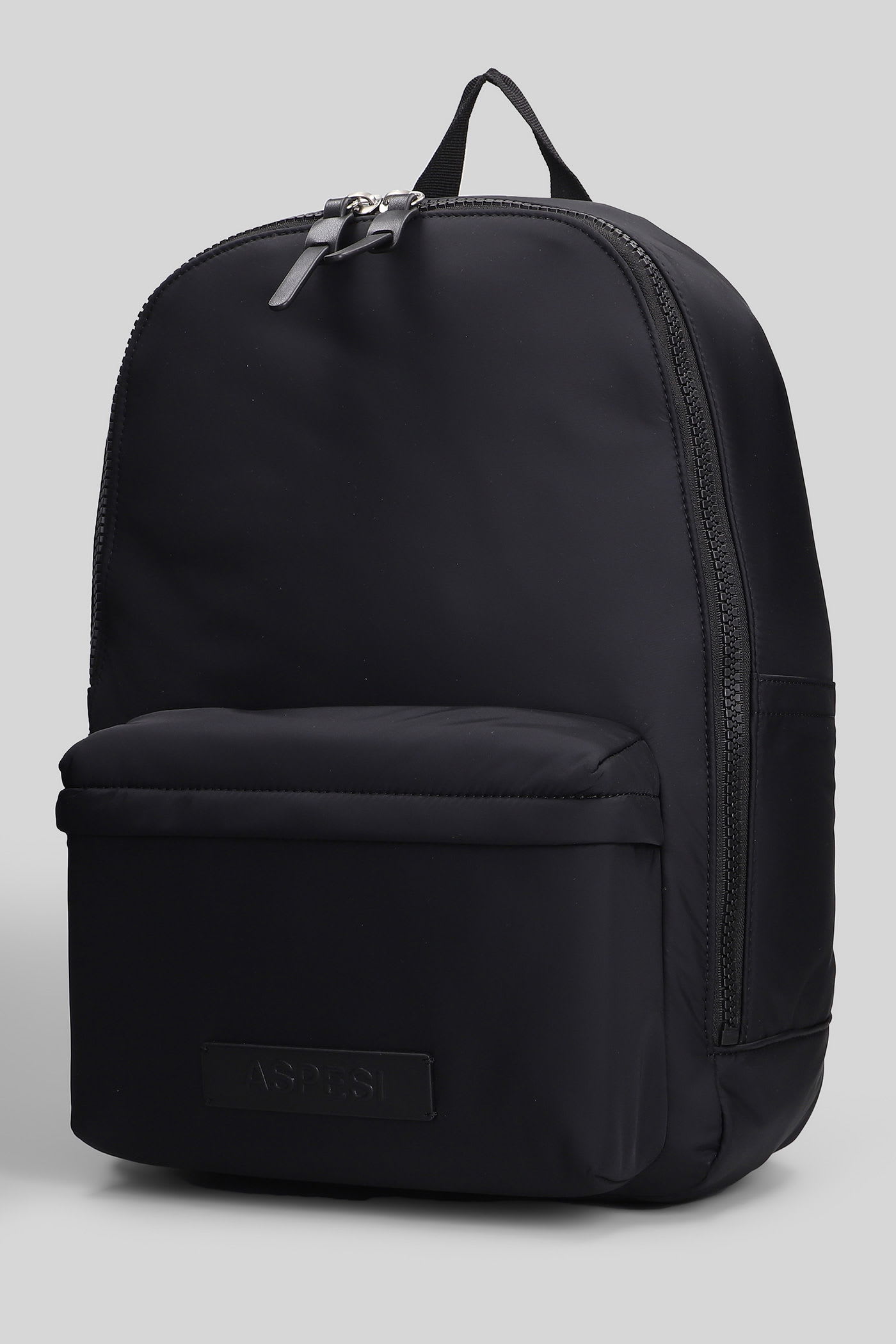 Aspesi B011 Backpack In Black Polyamide In Black