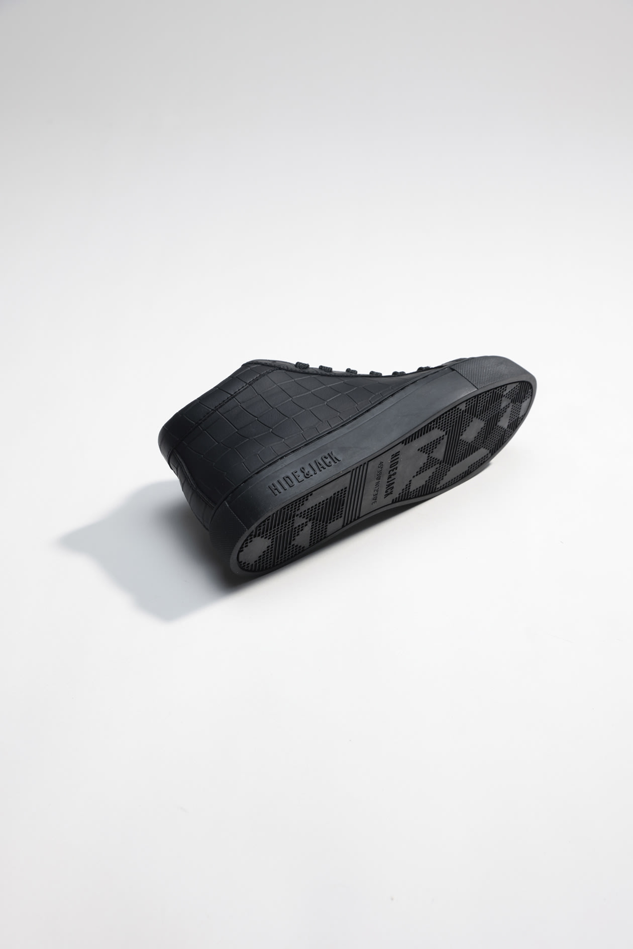 Shop Hide&amp;jack High Top Sneaker - Essence Black Black