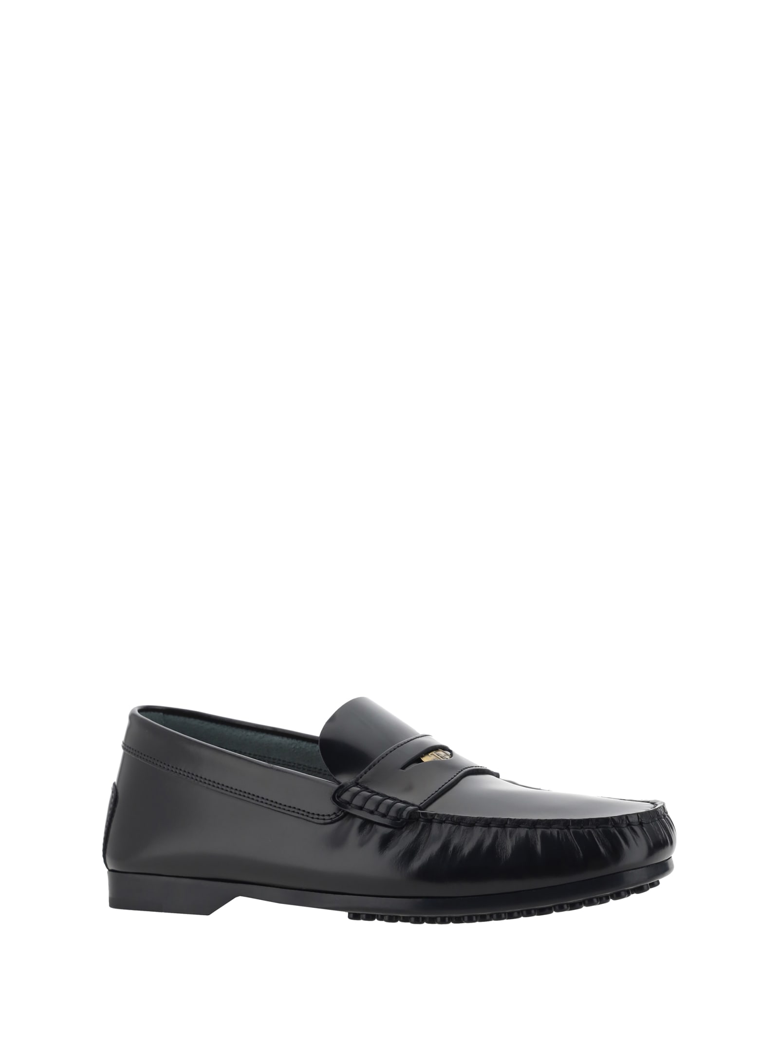 Shop Tod's Loafers In Nero