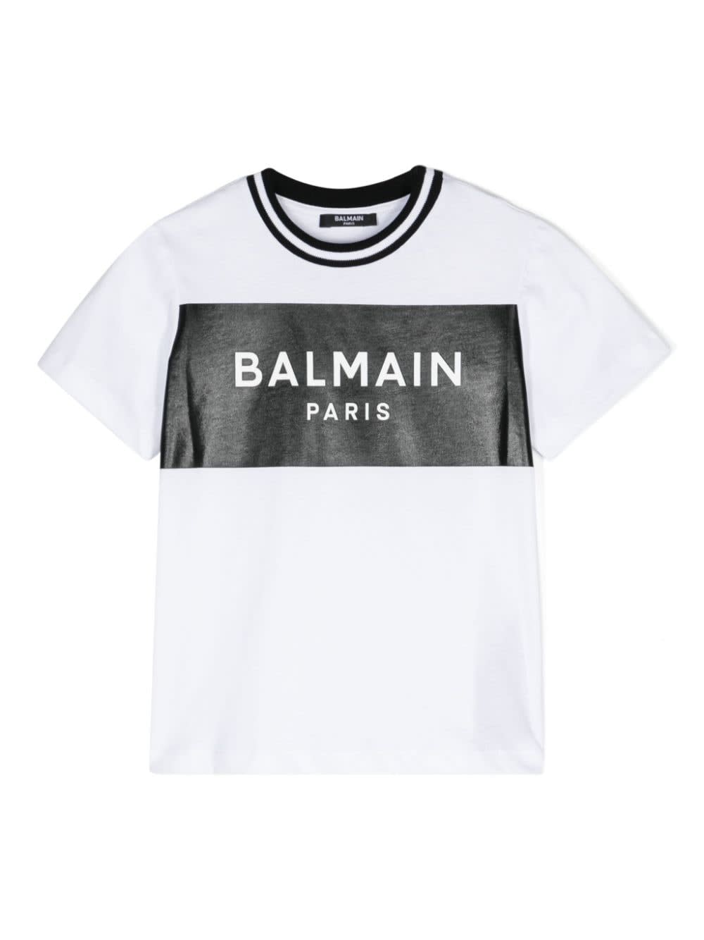 Balmain Logo-print Cotton T-shirt In White
