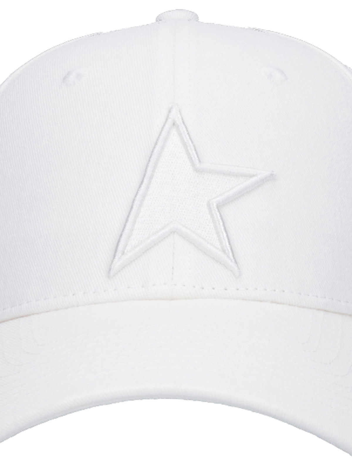 Shop Golden Goose Star Baseball Cap In White