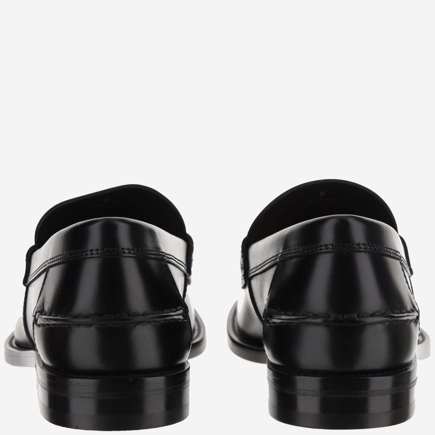 Shop Tod's Leather Loafer With Tassel In Black