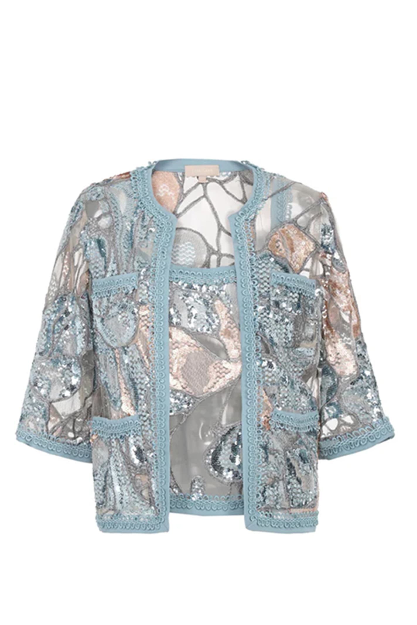 Shop Elie Saab Jacket In Blue