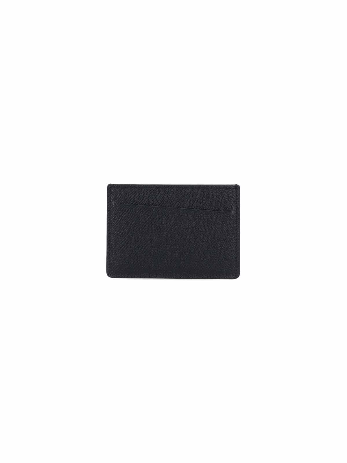 Maison Margiela Leather Card Holder In Black