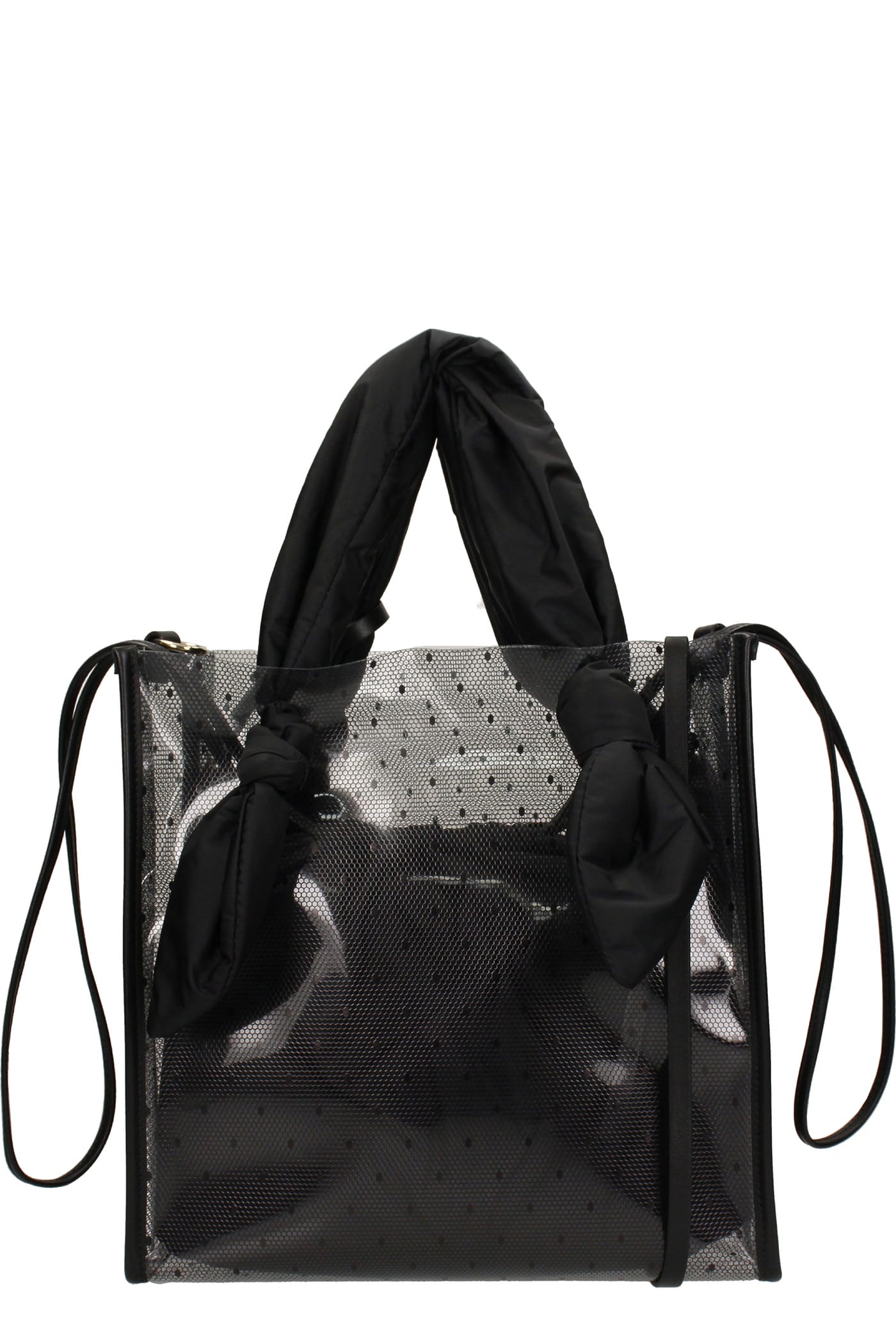 RED Valentino Tote In Black Synthetic Fibers