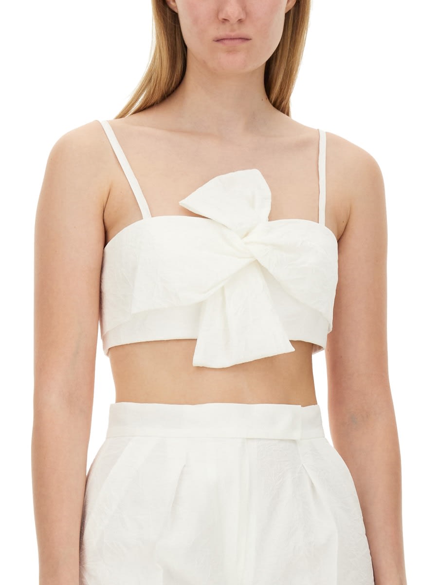 Max Mara Crop Top In White