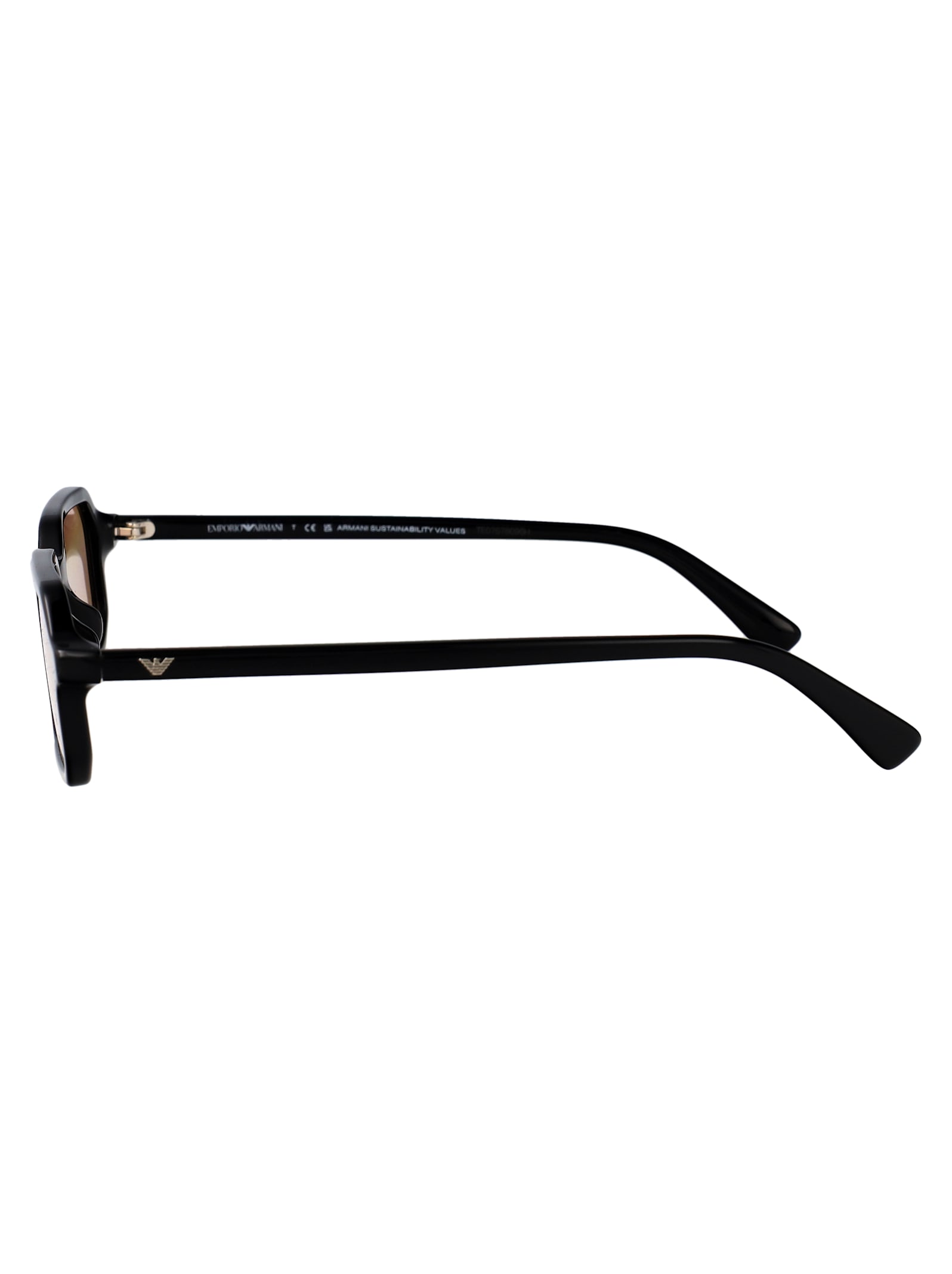 Emporio Armani Rectangular Sunglasses 0 Ea4253 U 501793 In Black