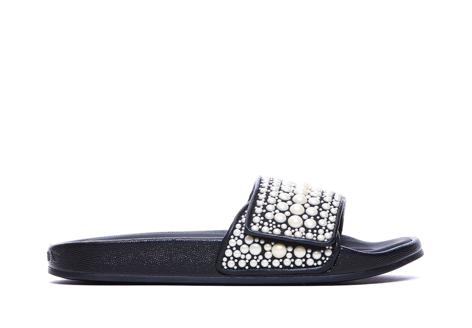 Jimmy Choo Fitzf Slides In Black