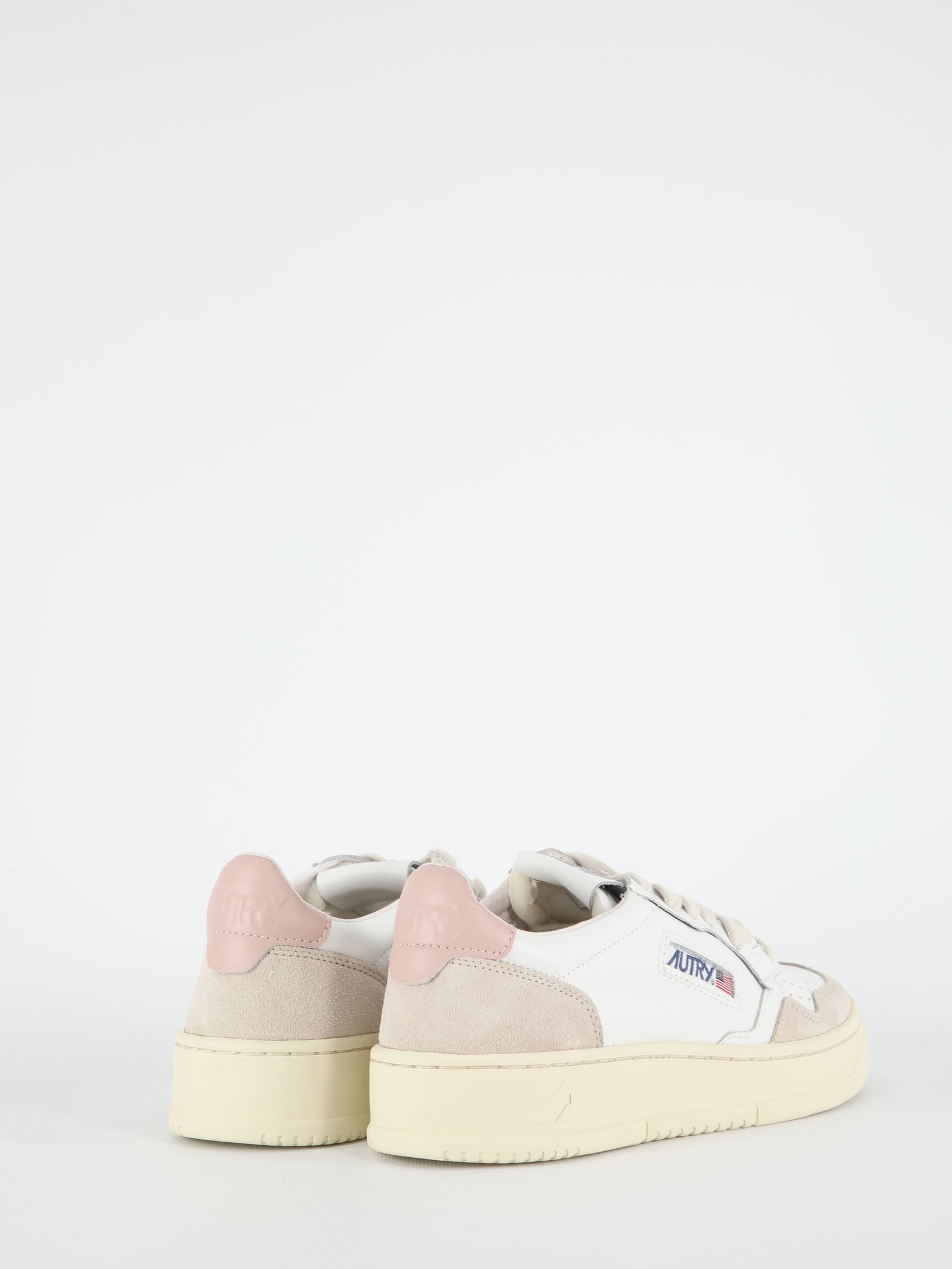 Shop Autry Medalist Suede Sneakers In Wht/pow