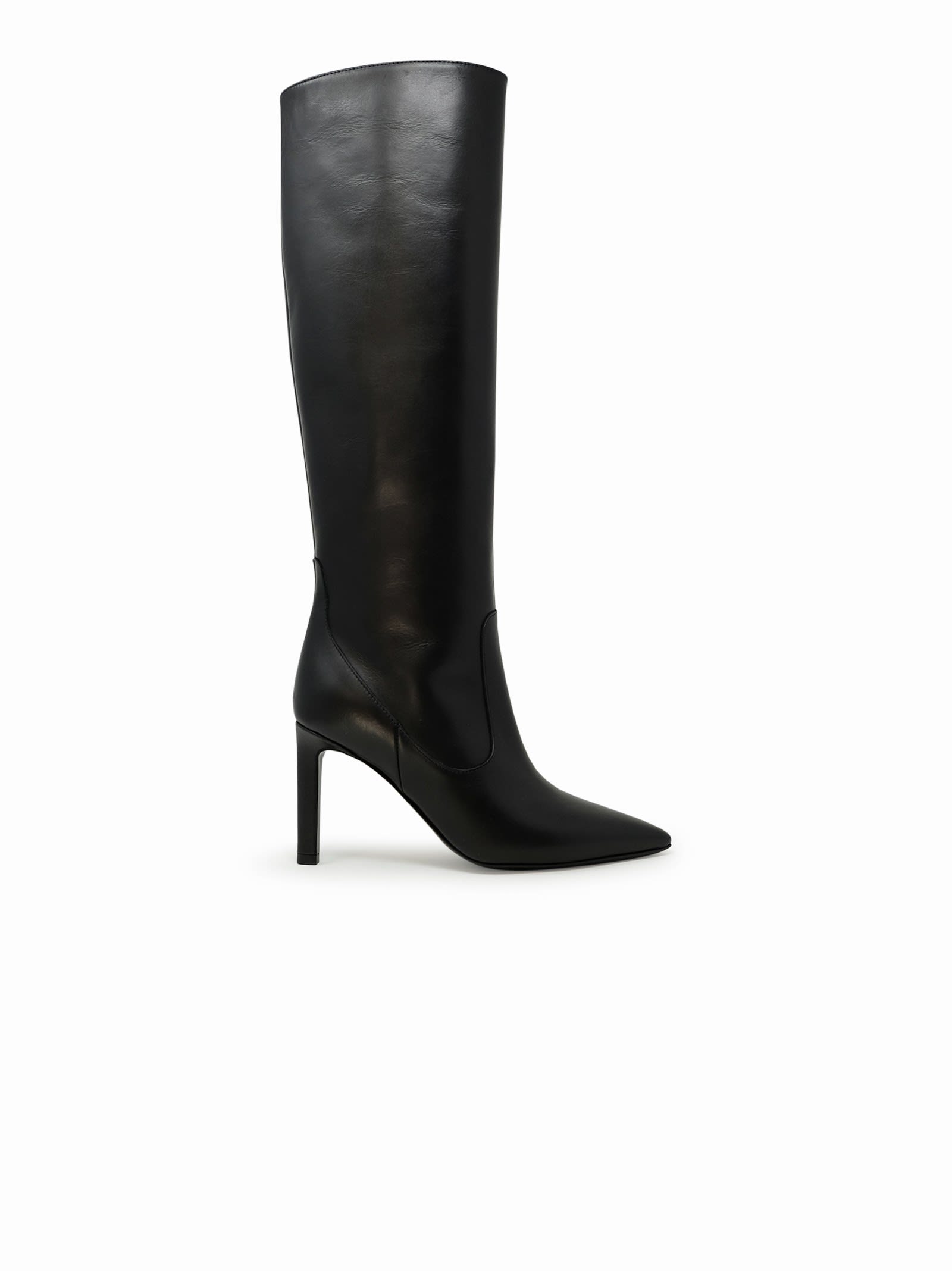 Parosh Anshoe Black Leather Boots