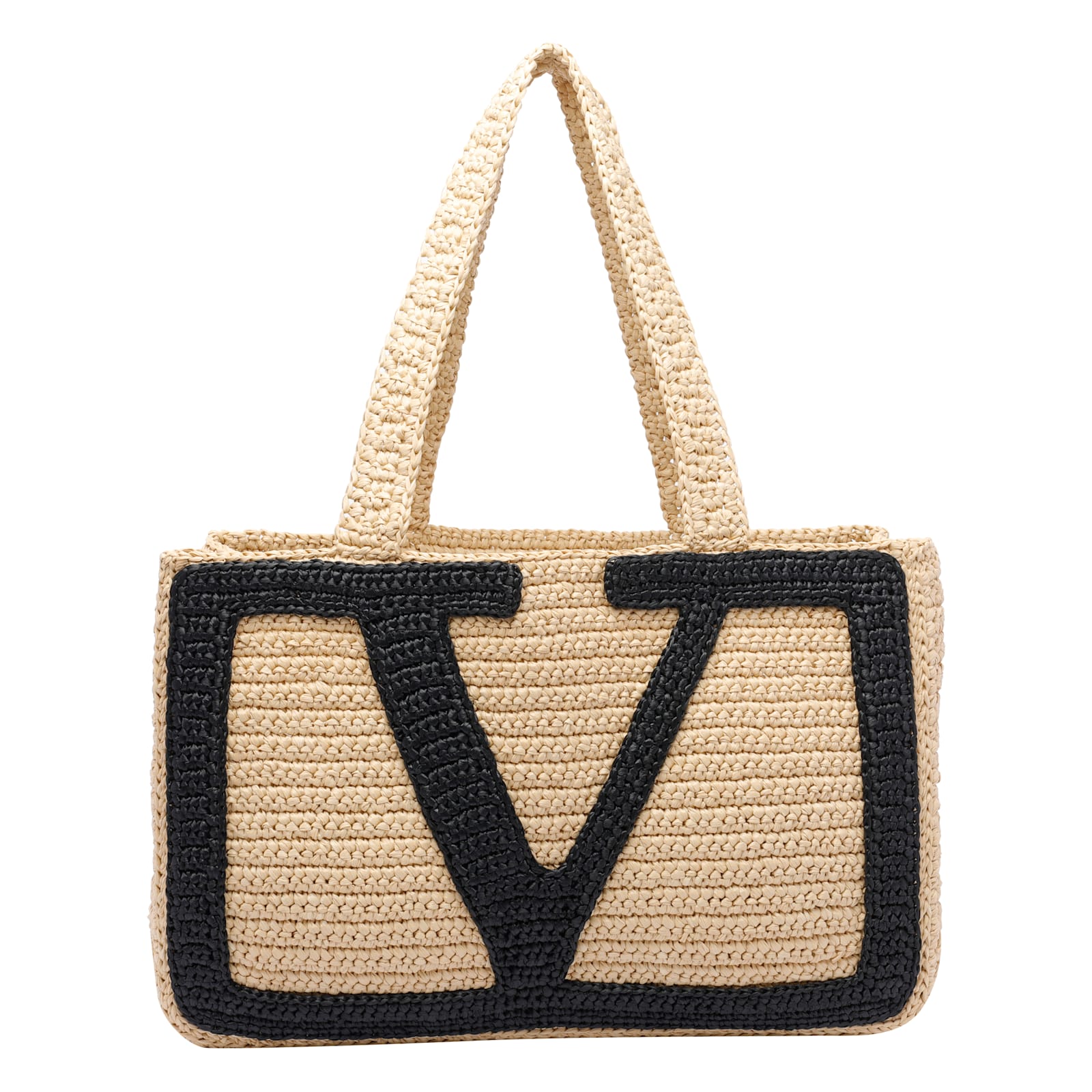 【送関込】VALENTINO☆Viva superstar crochet medium bag Valentino Garavani Viva Superstar Crochet Medium Bag In Sand