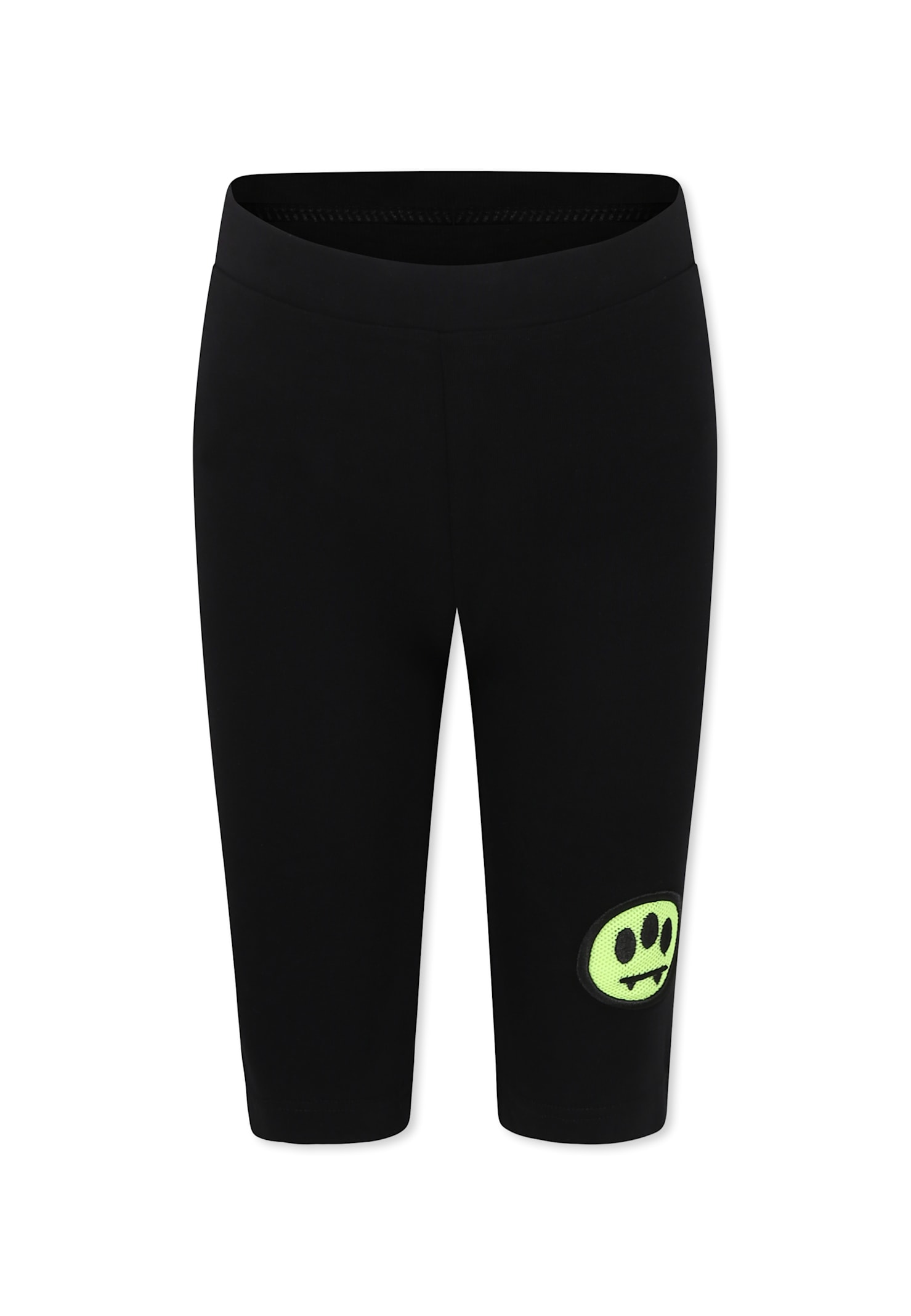 Barrow Black Shorts For Girl With Smiley In Black