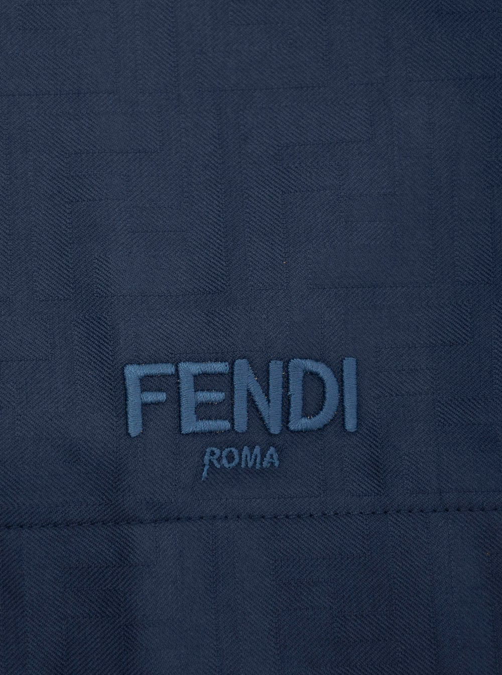 Fendi Blue Bermuda Shorts With All-over Tone-on-tone Gg Motif In Cotton Boy In Blu