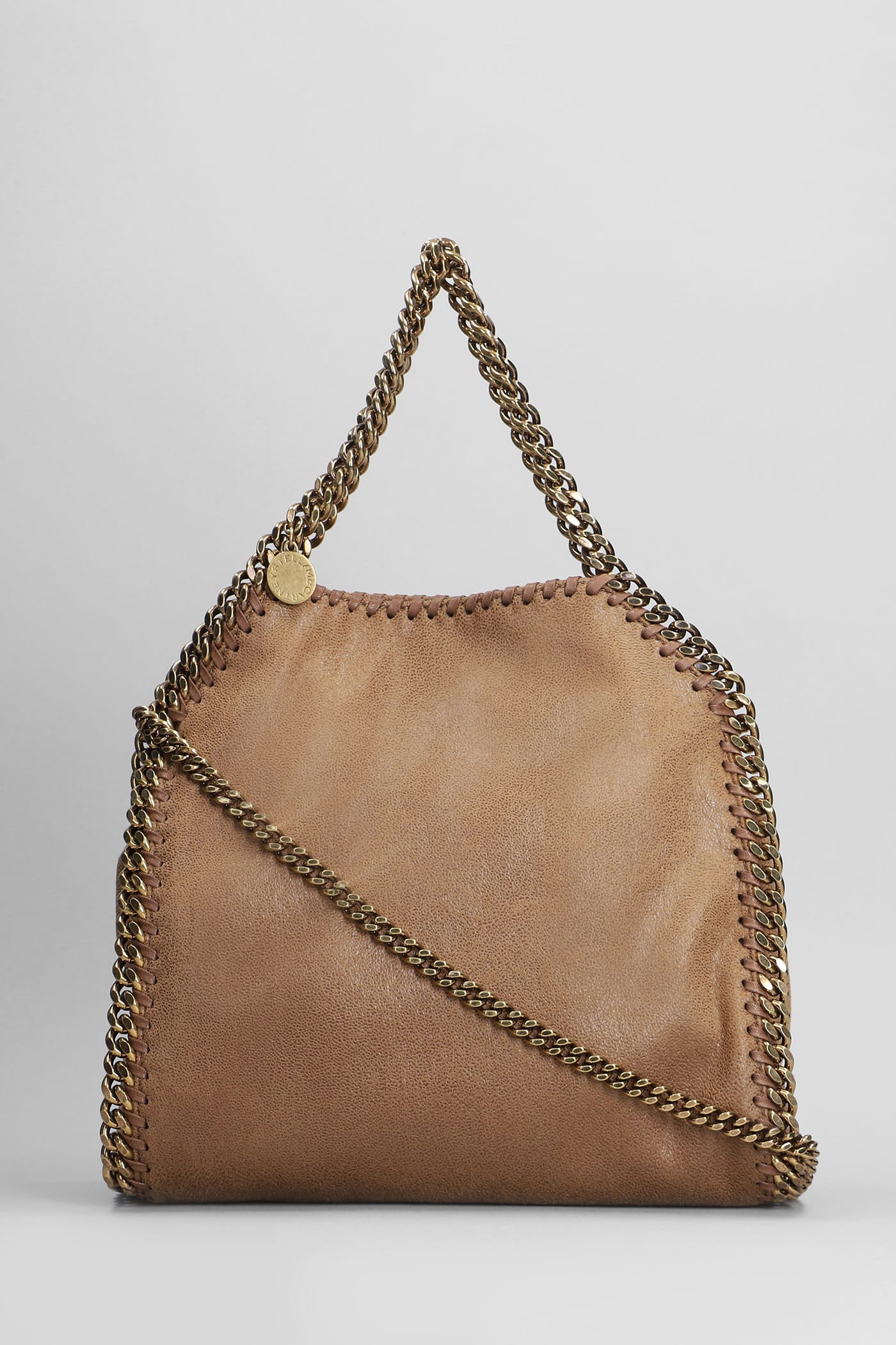 Stella Mccartney Falabella Shoulder Bag In Brown Polyester
