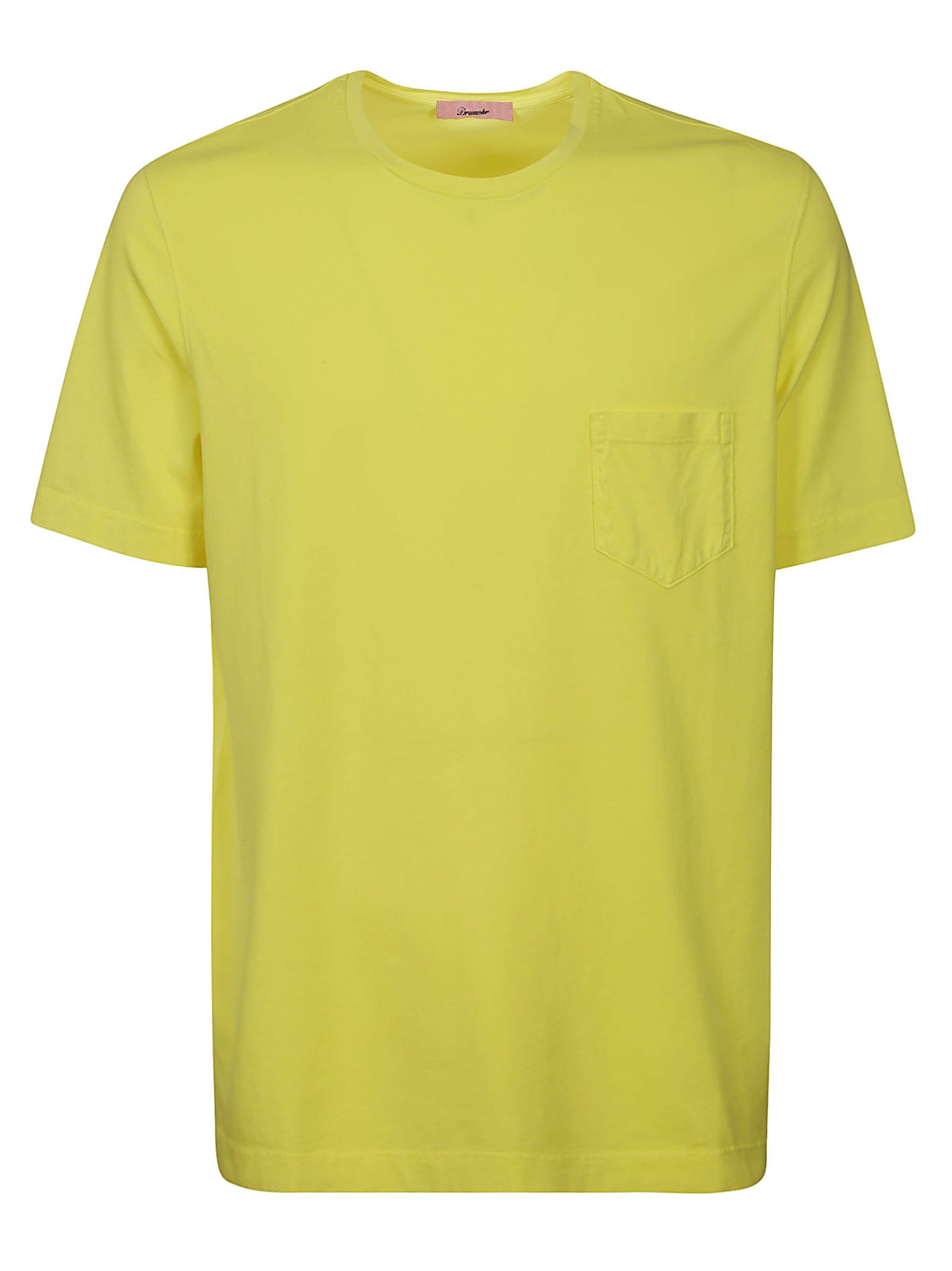 Drumohr Tshirt Pocket In Yellow