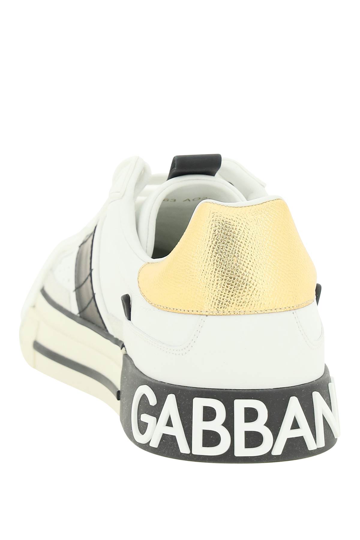 Shop Dolce & Gabbana Custom 2.zero Sneakers In Bianco/nero
