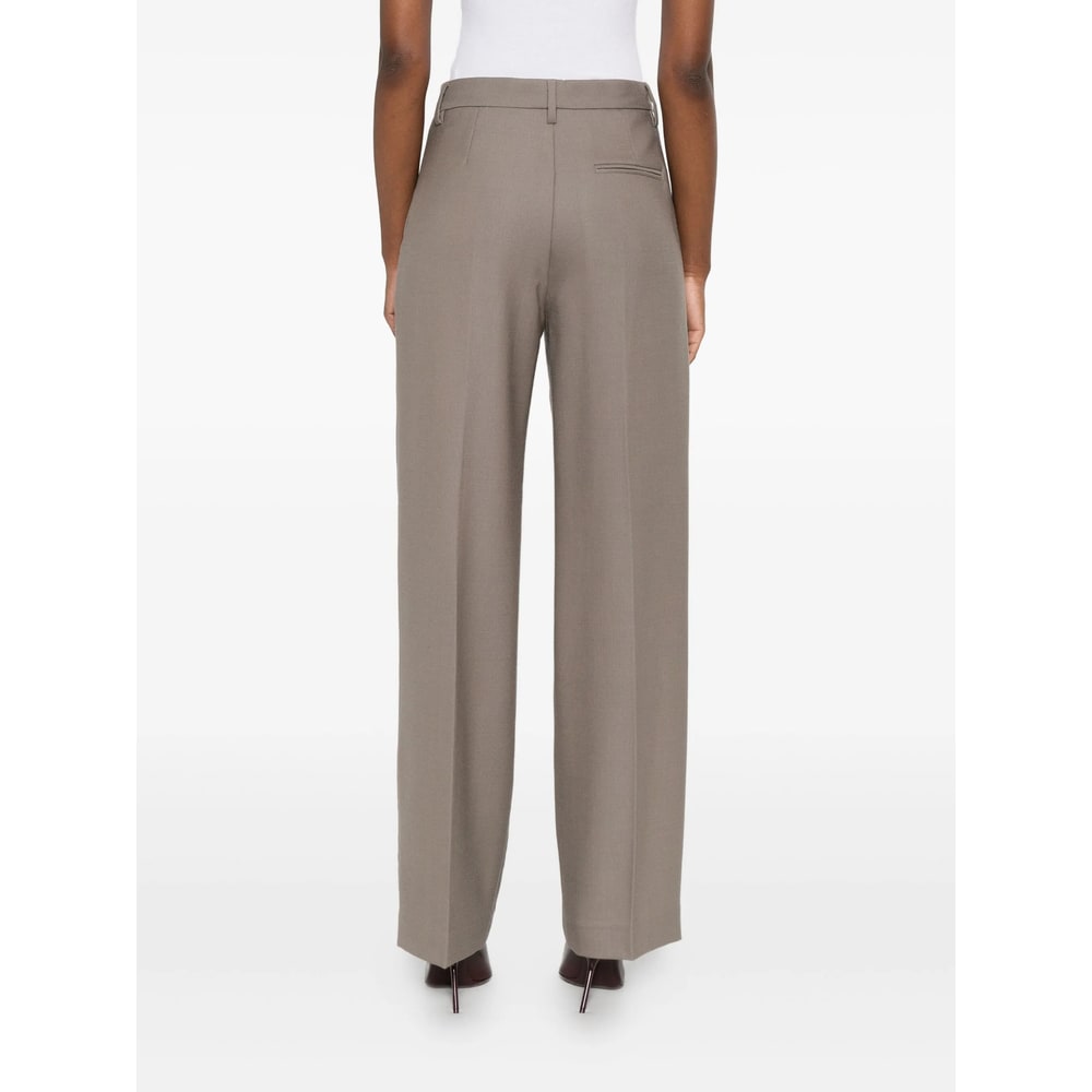 Covert Pressed-crease Trousers In Neutral