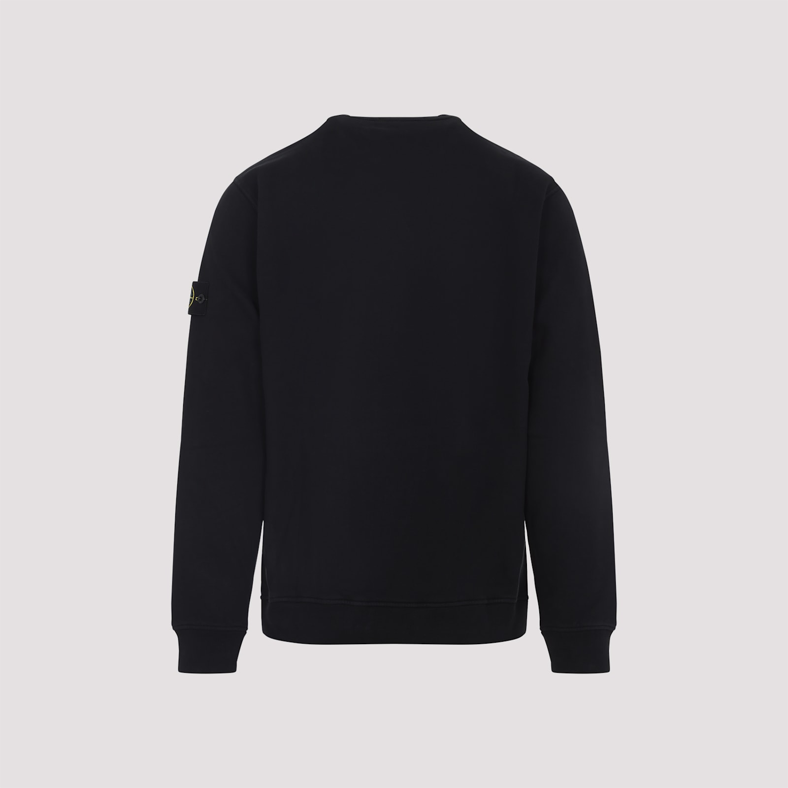 Stone Island Cotton Sweatshirt In Black