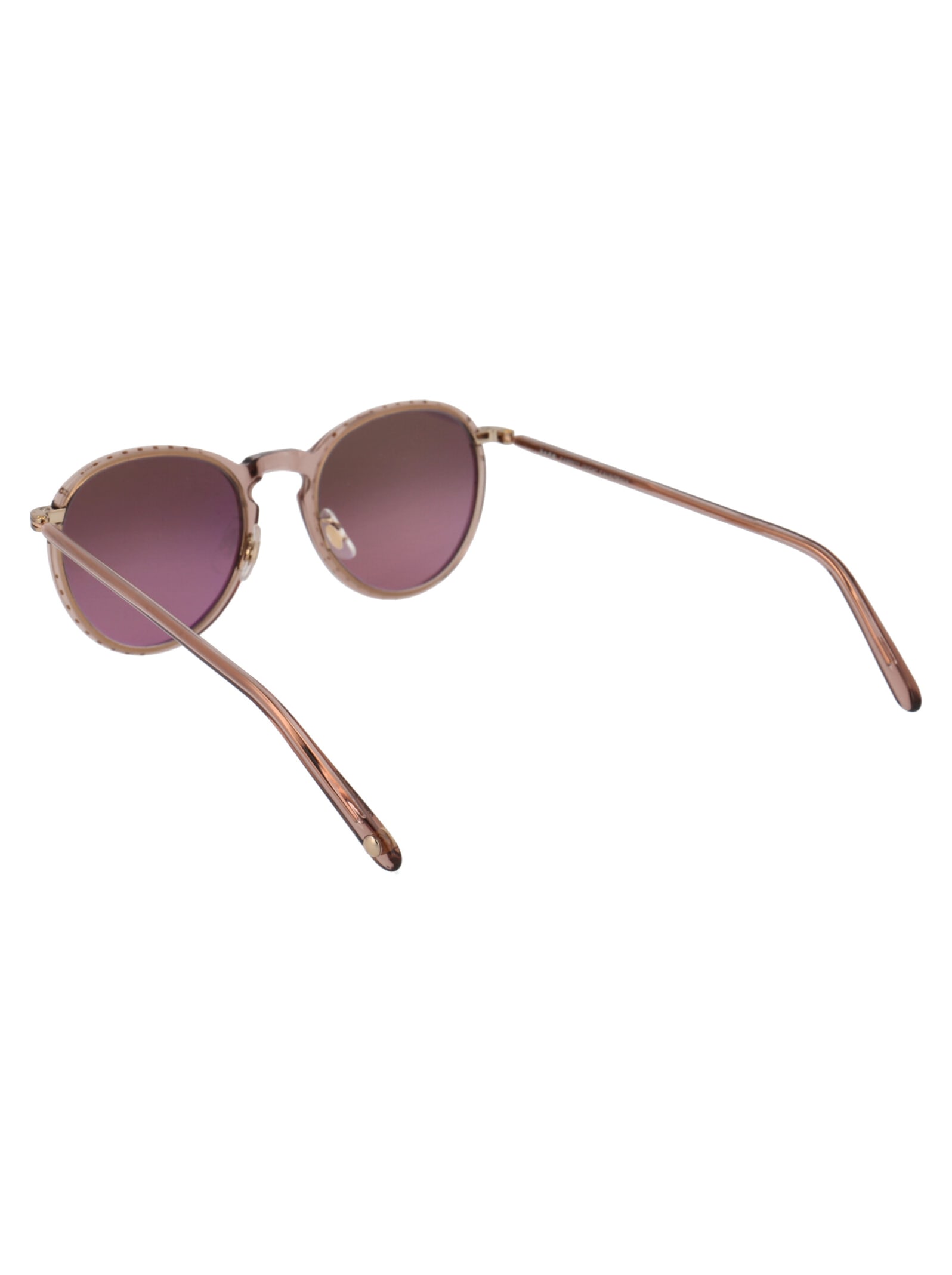 Shop Garrett Leight Horizon Sunglasses In Desert Rose